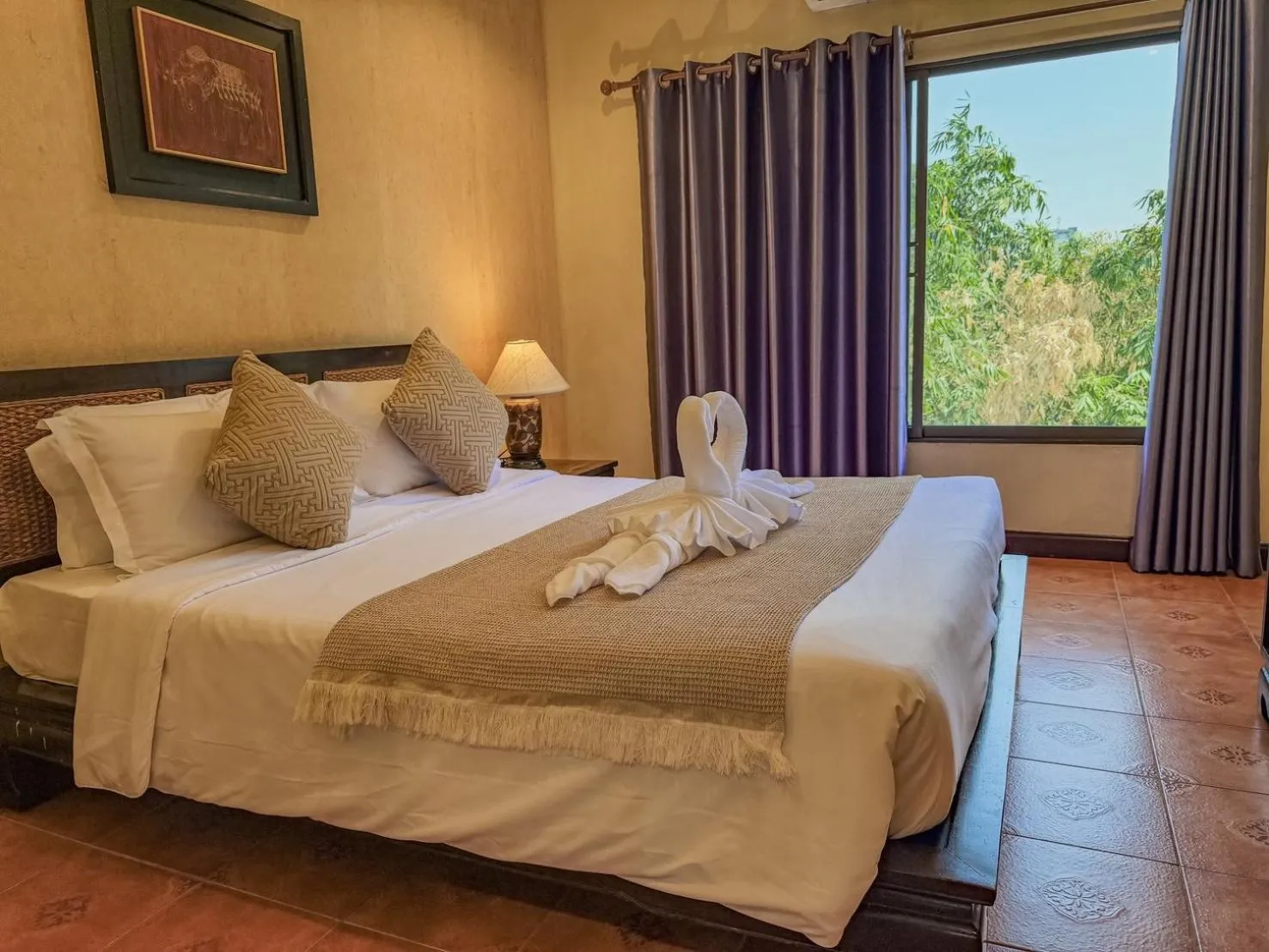 Bed in Chiang Mai Thai House,Thapae