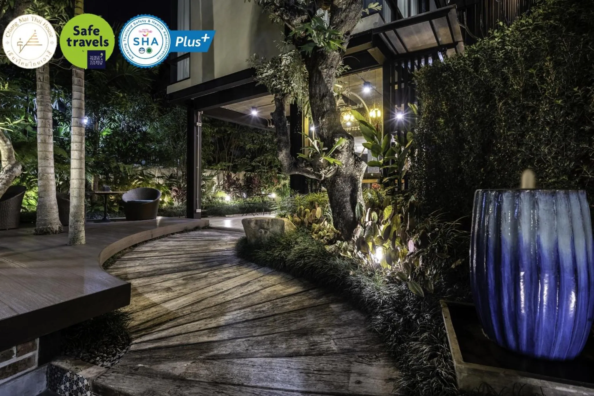 Facade/entrance in Chiang Mai Thai House,Thapae