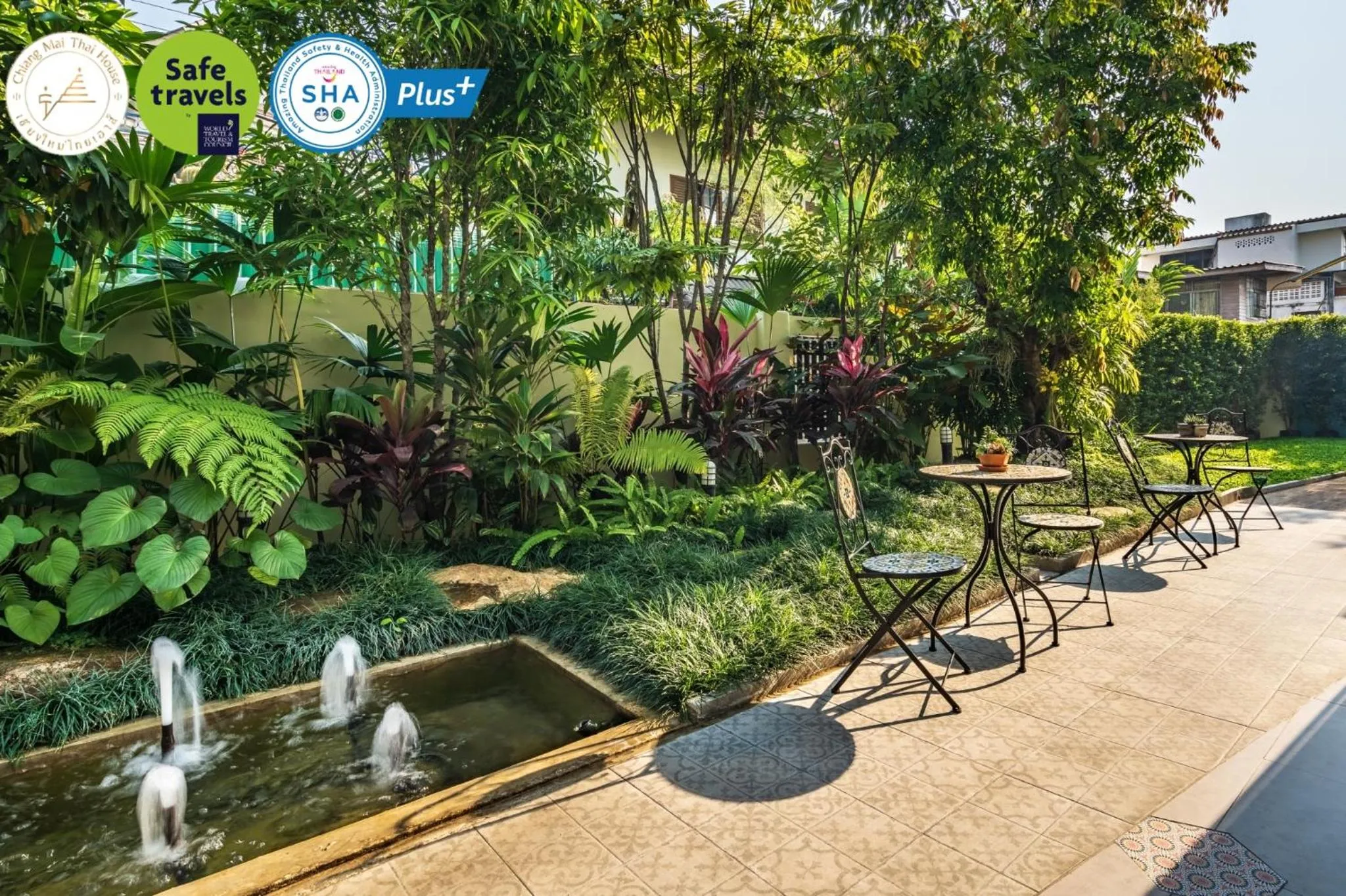 Seating area in Chiang Mai Thai House,Thapae
