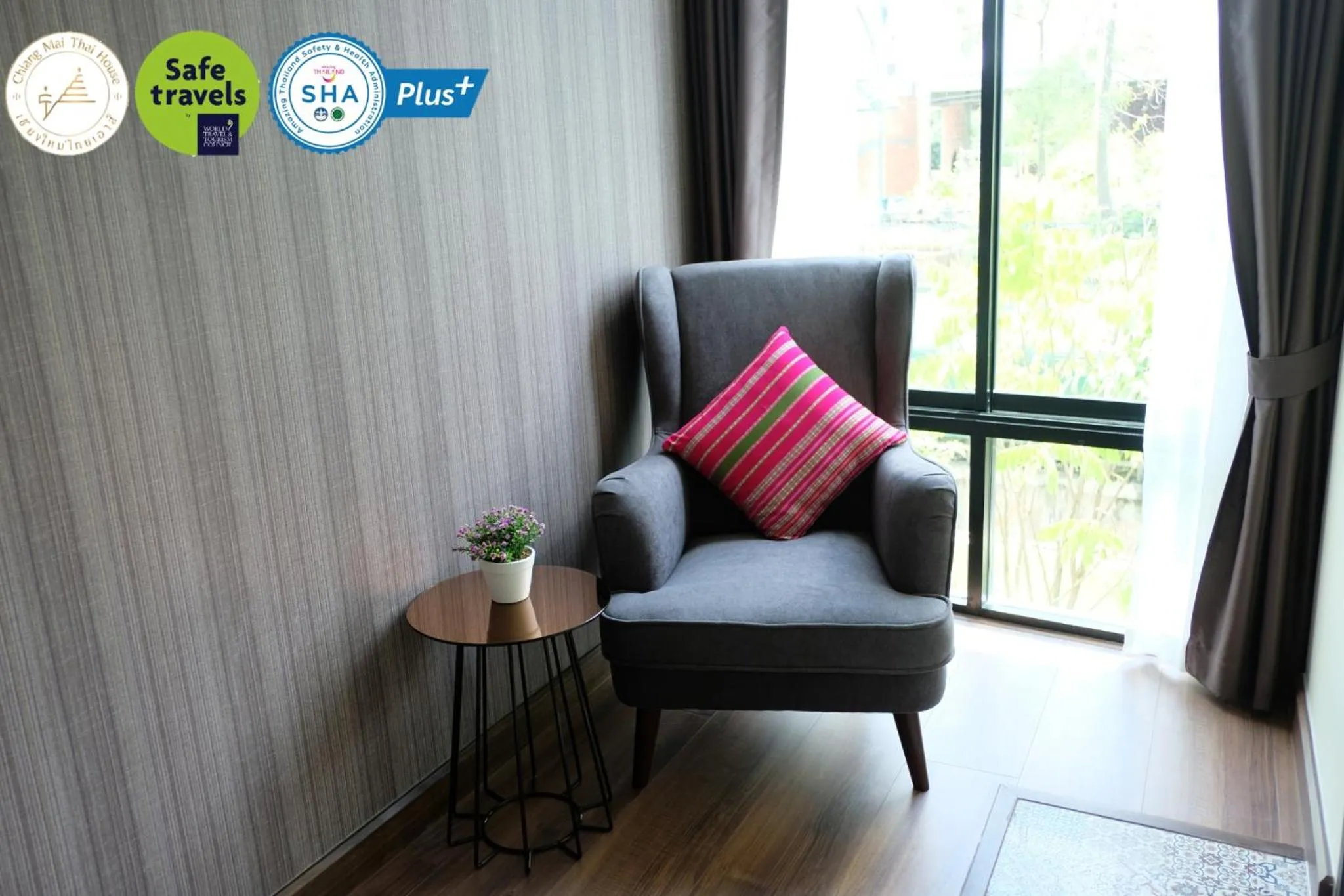 Seating area in Chiang Mai Thai House,Thapae