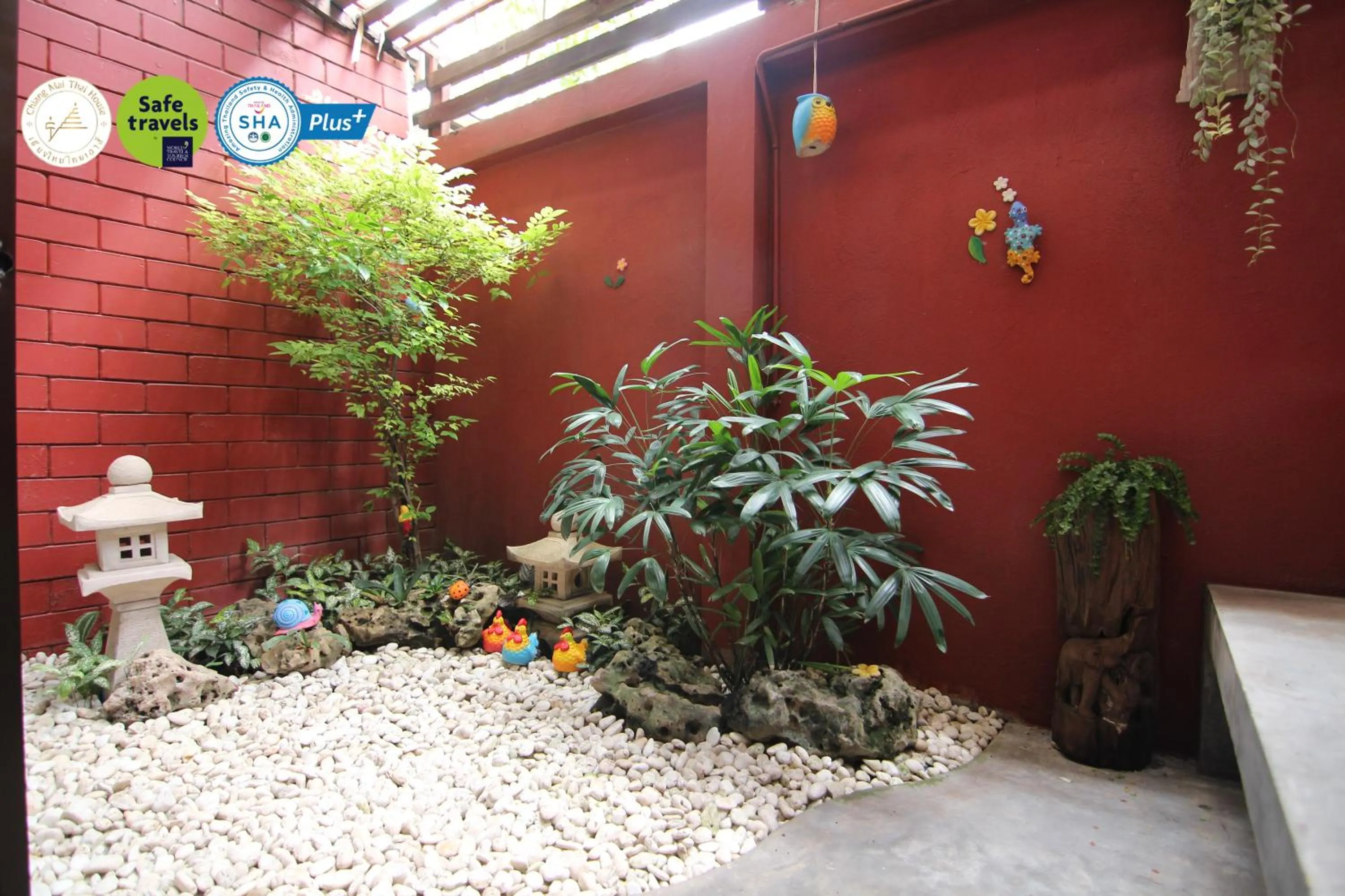 Garden view in Chiang Mai Thai House,Thapae