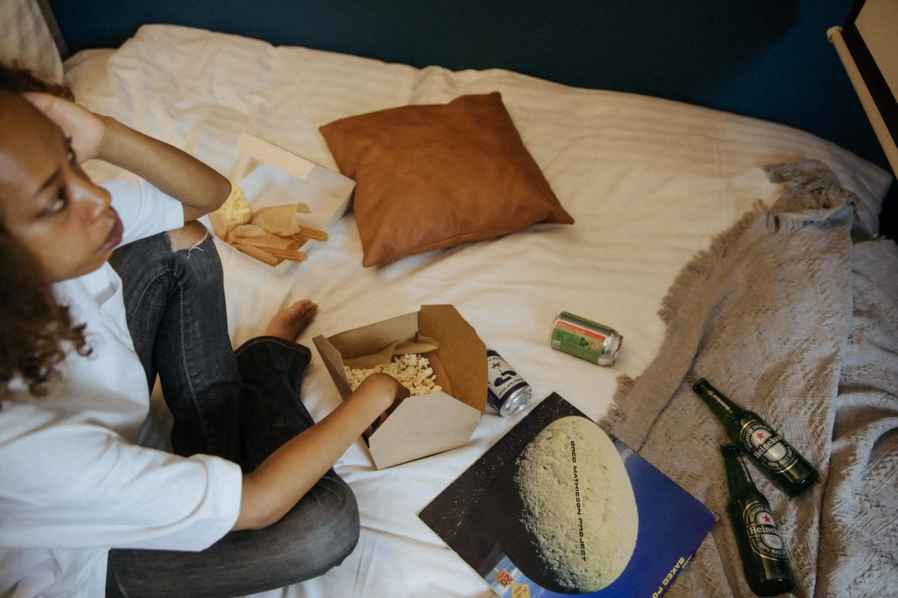 Bed in Hotel She, Osaka