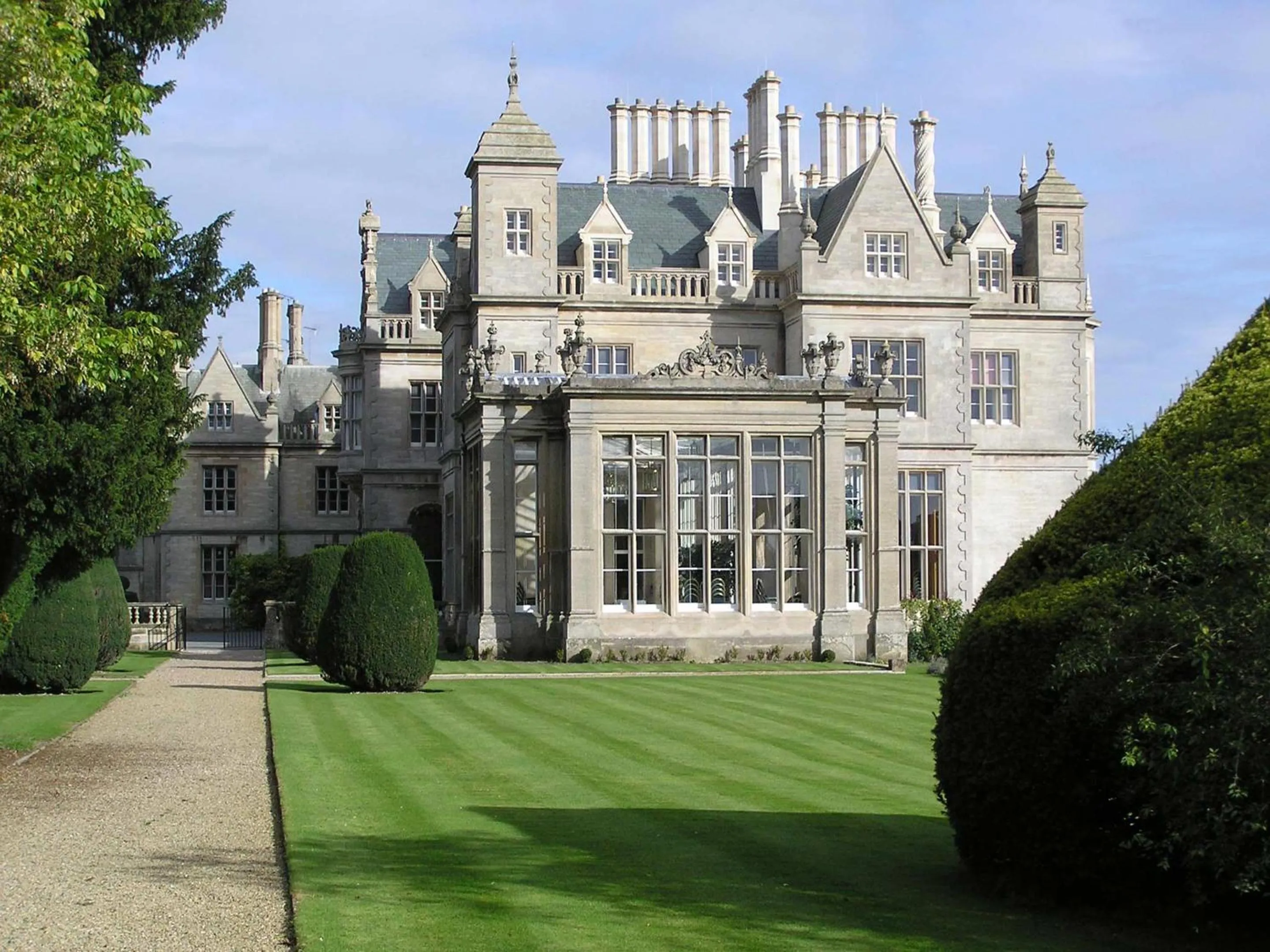 Facade/entrance in Stoke Rochford Hall