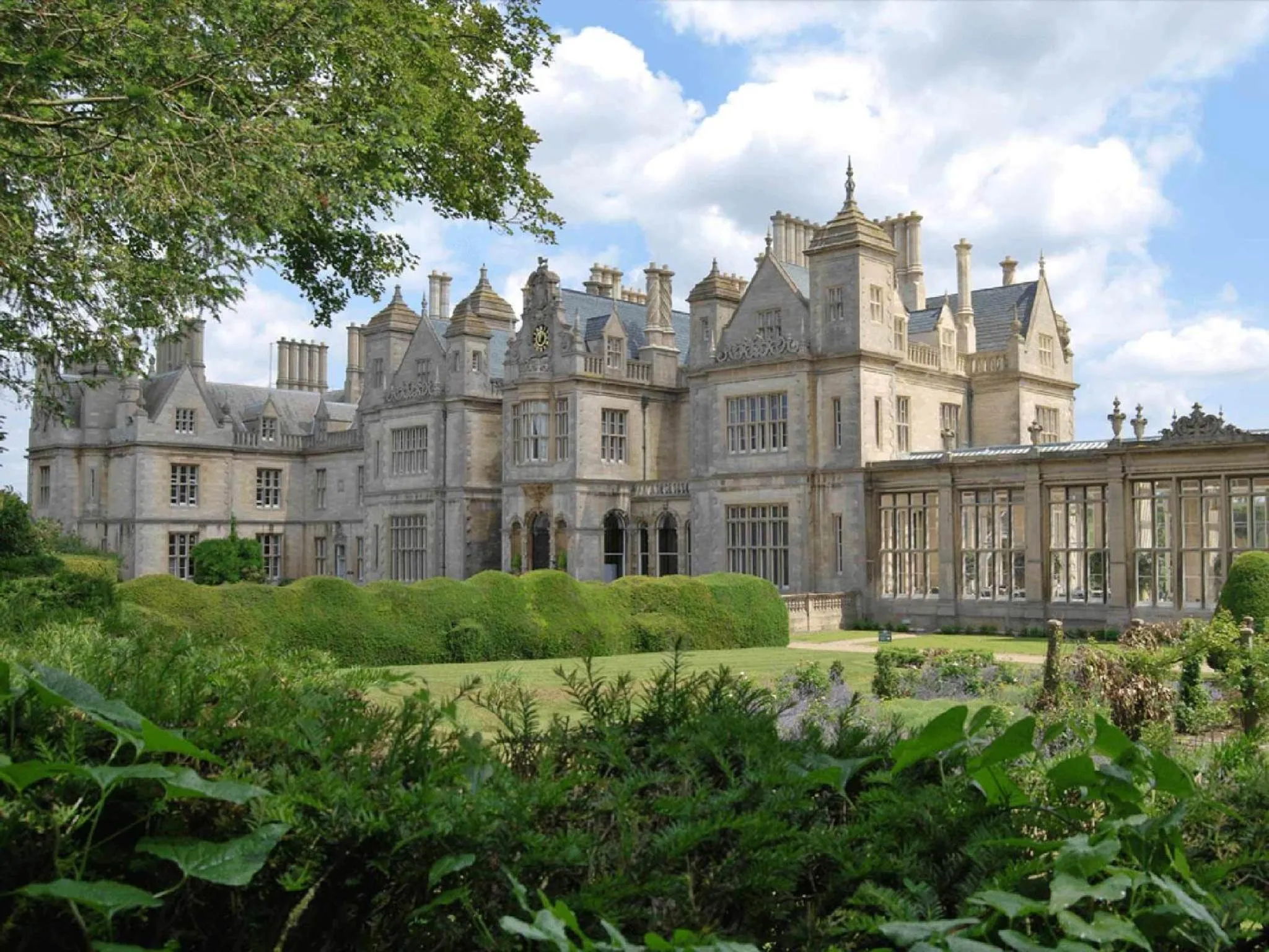 Facade/entrance in Stoke Rochford Hall