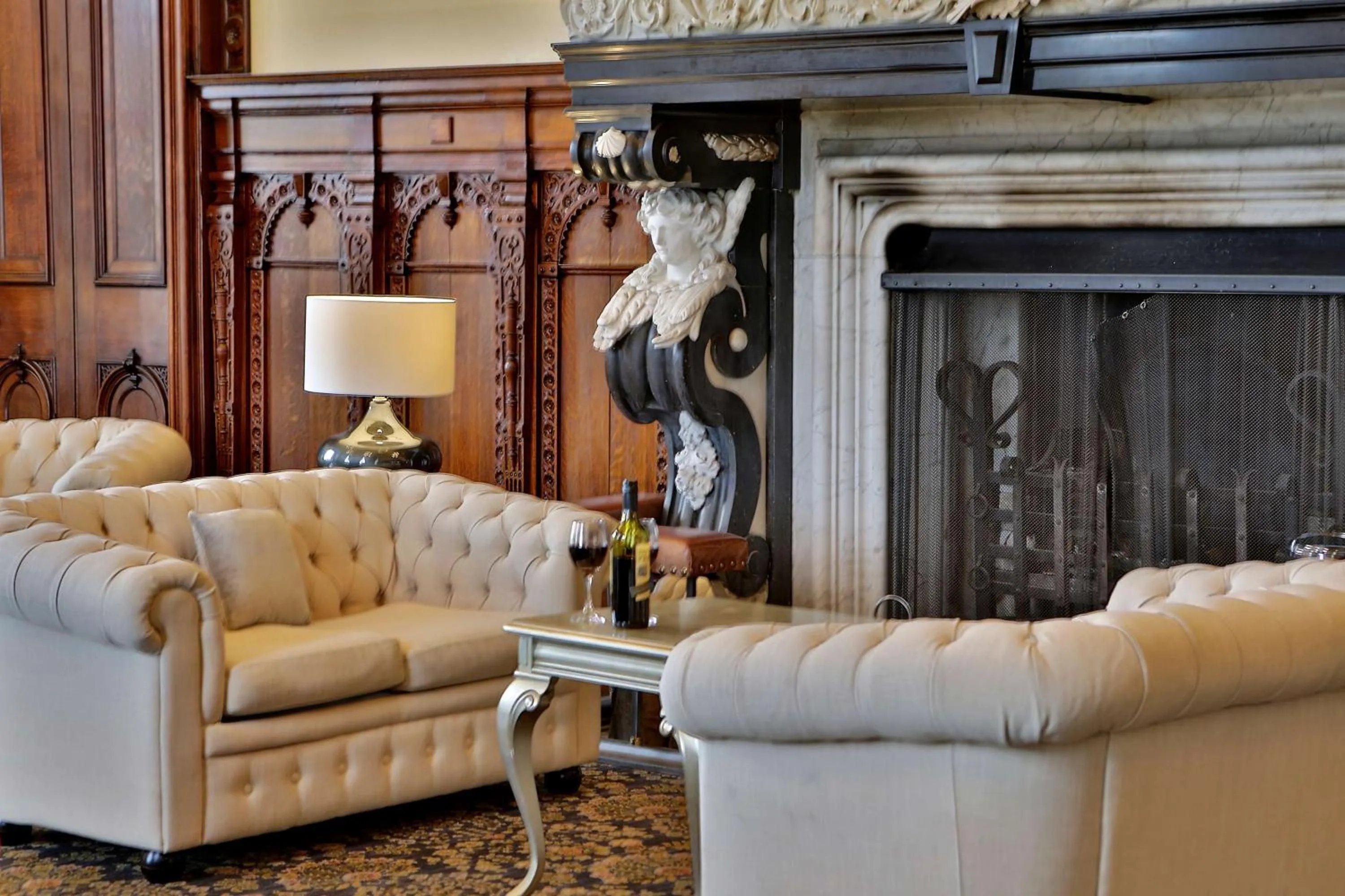 Lounge or bar in Stoke Rochford Hall