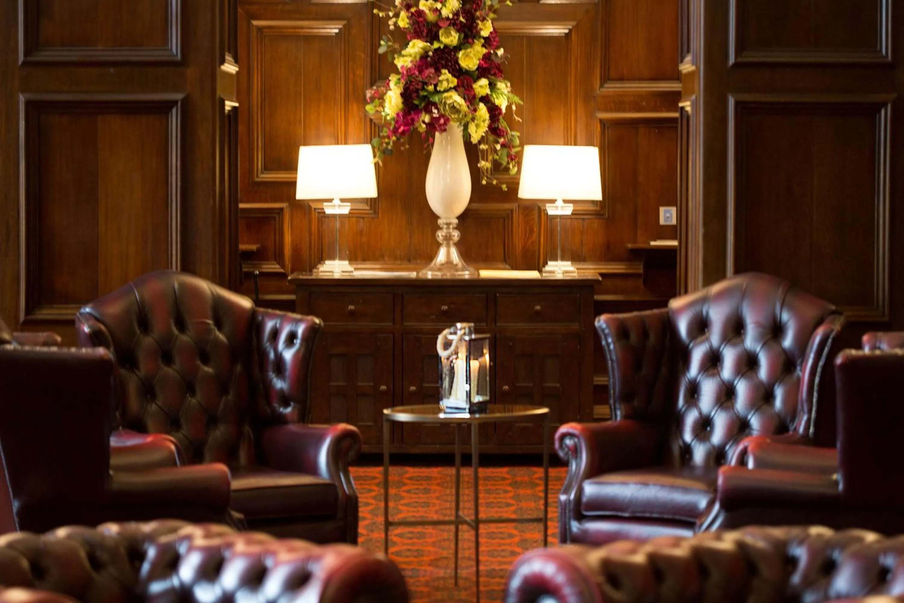 Lobby or reception in Stoke Rochford Hall