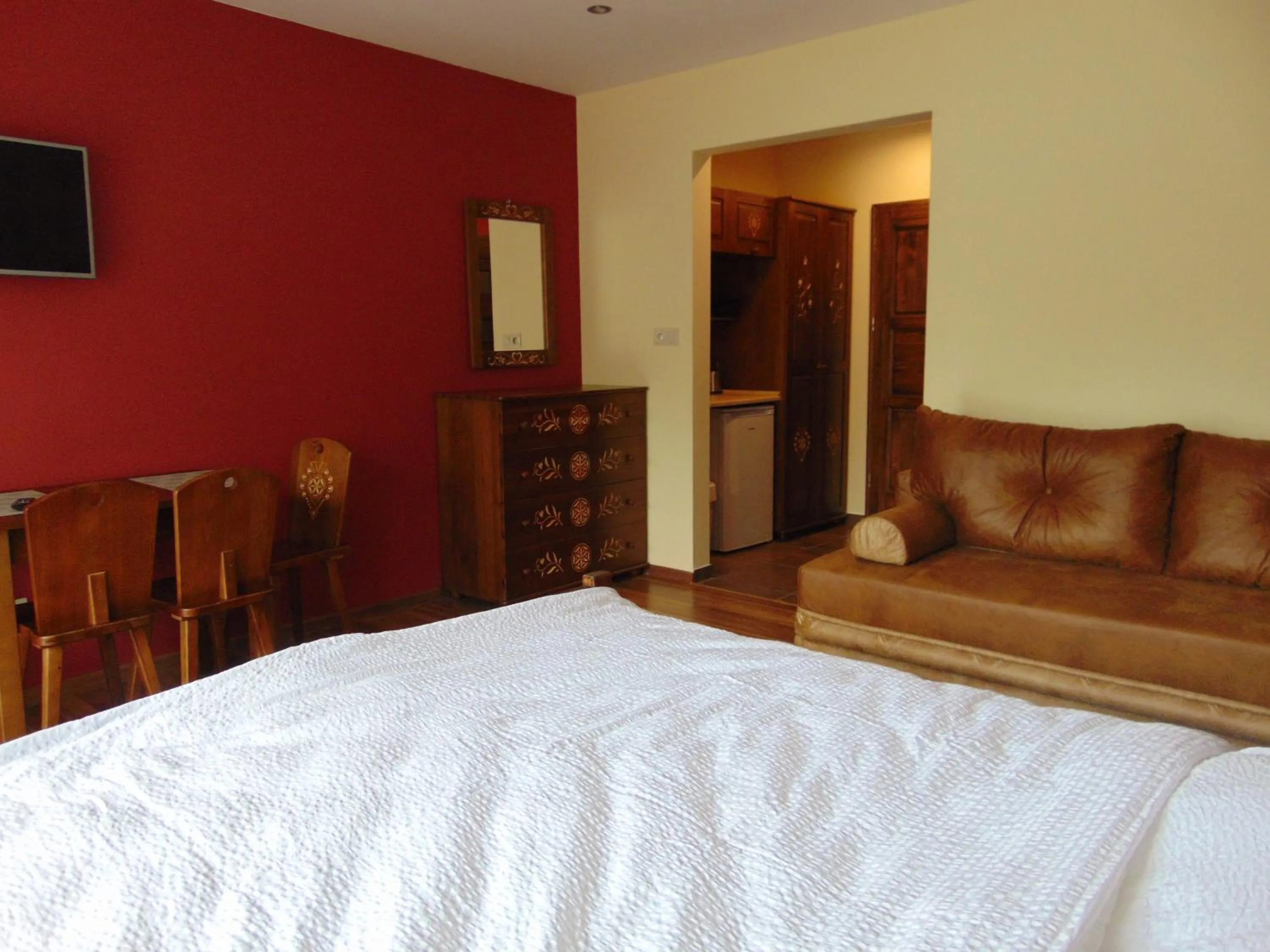 Living room, Bed in Gosciniec Pod Brzegiem