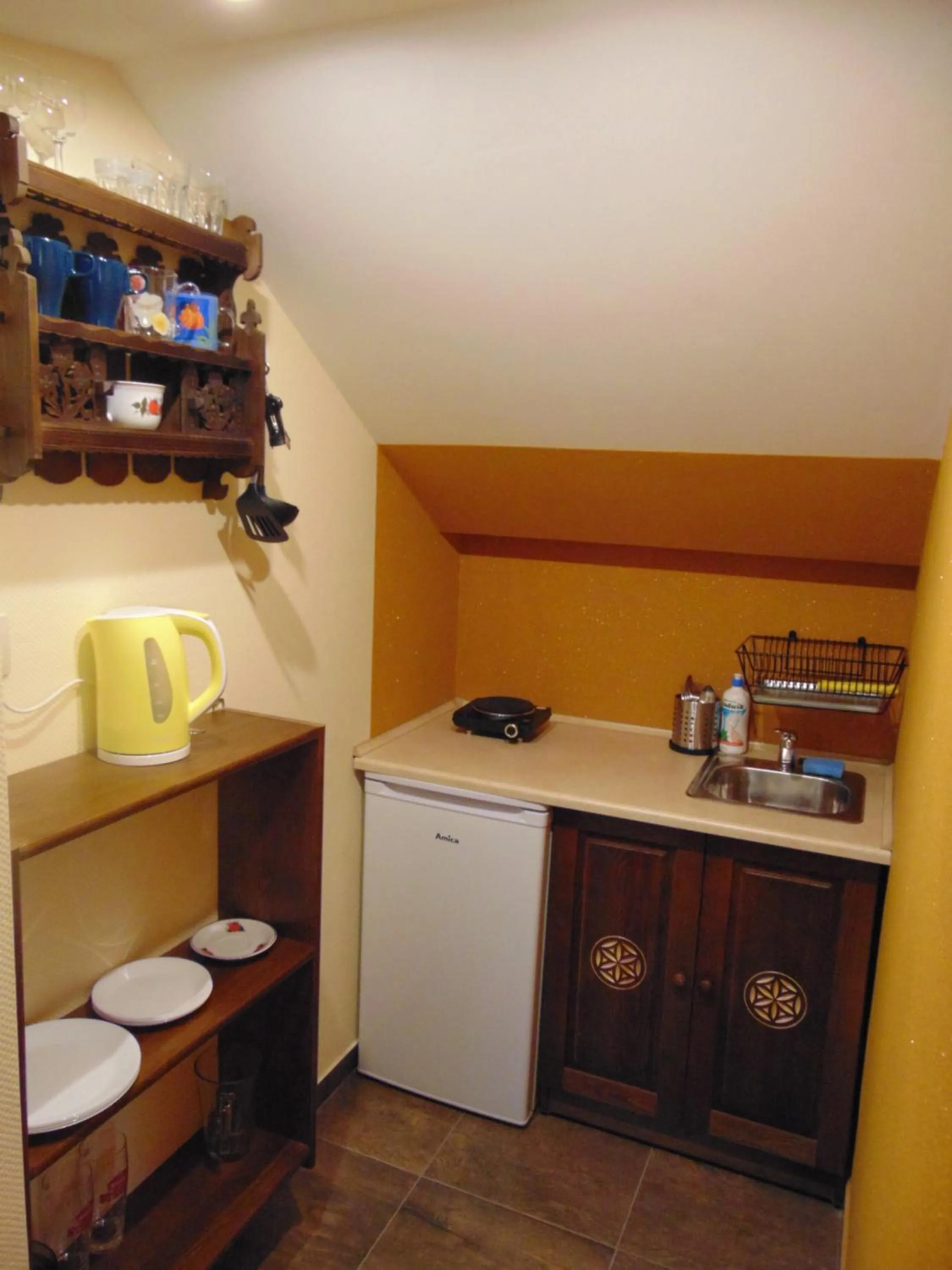 Kitchen or kitchenette in Gosciniec Pod Brzegiem