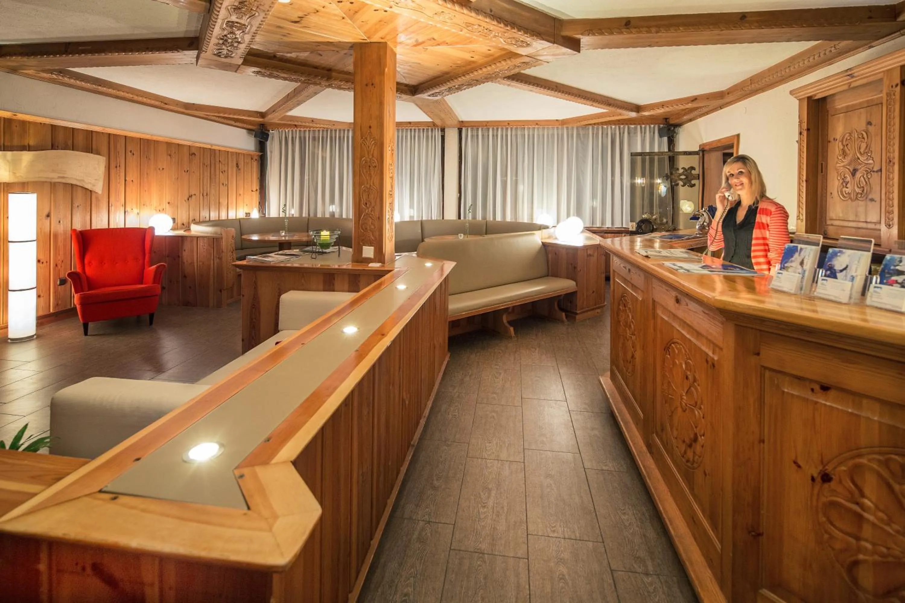 Lobby or reception in T3 Gasthof Spullersee