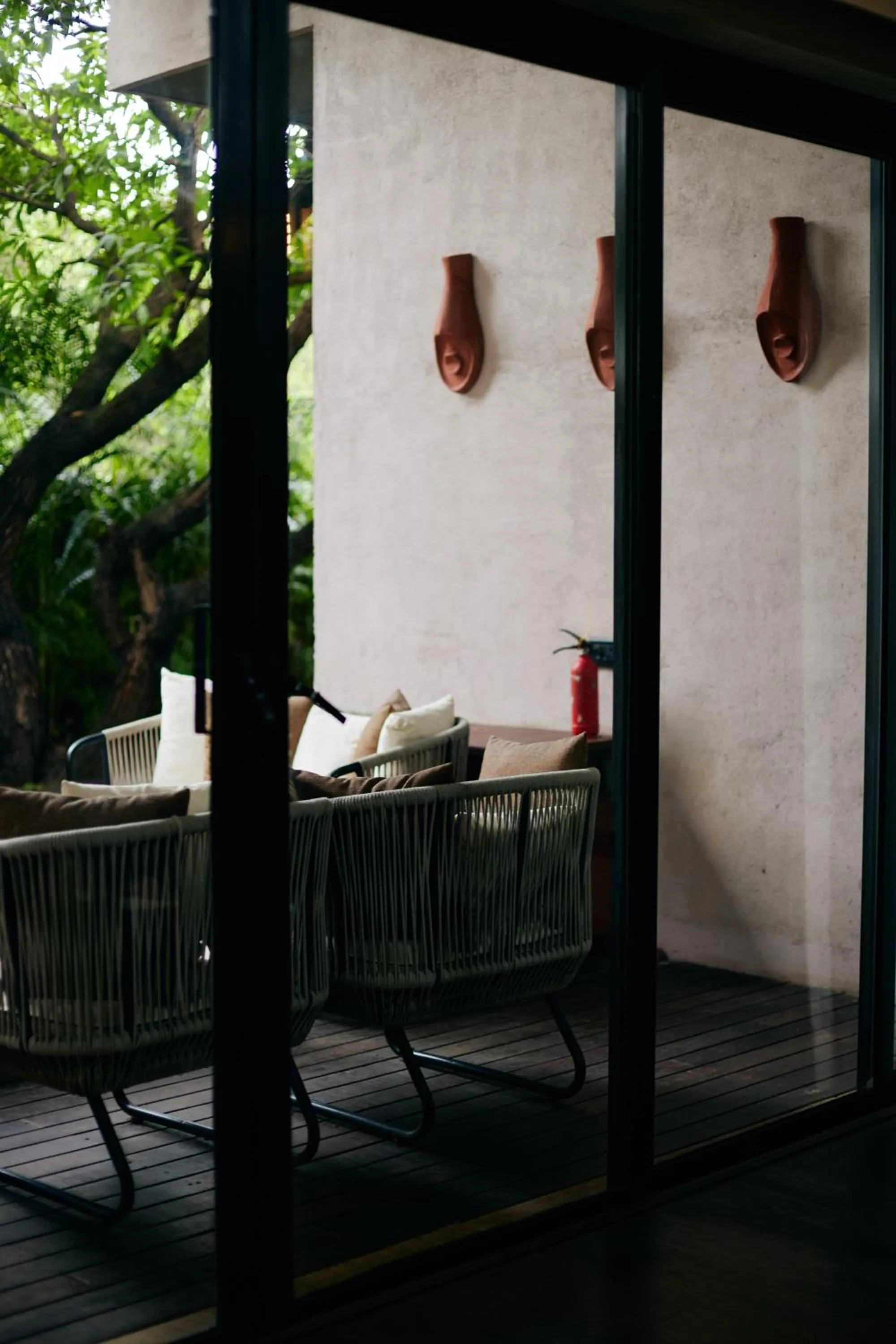 Seating area in Woods at Sasan
