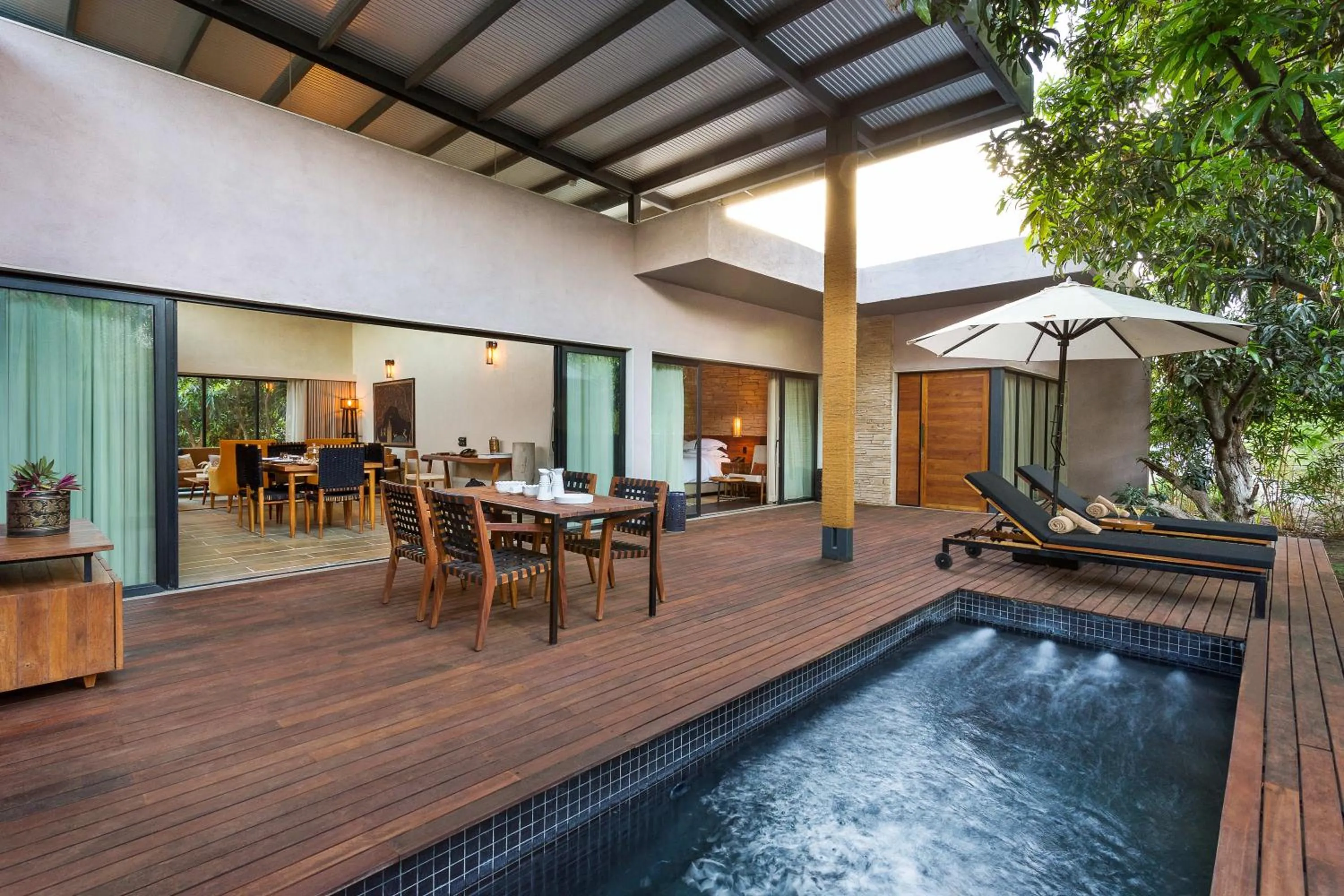 Patio in Woods at Sasan