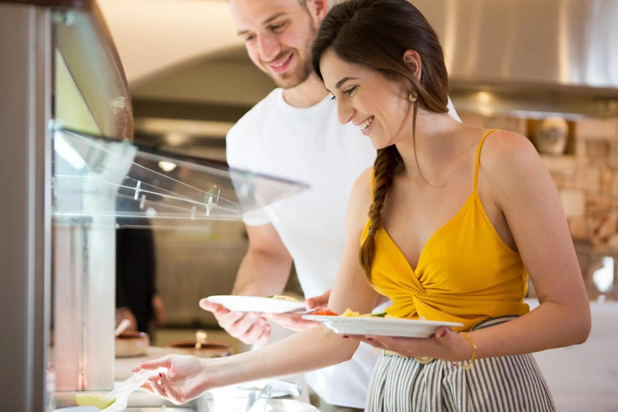 Buffet breakfast in Kalypso Hotel