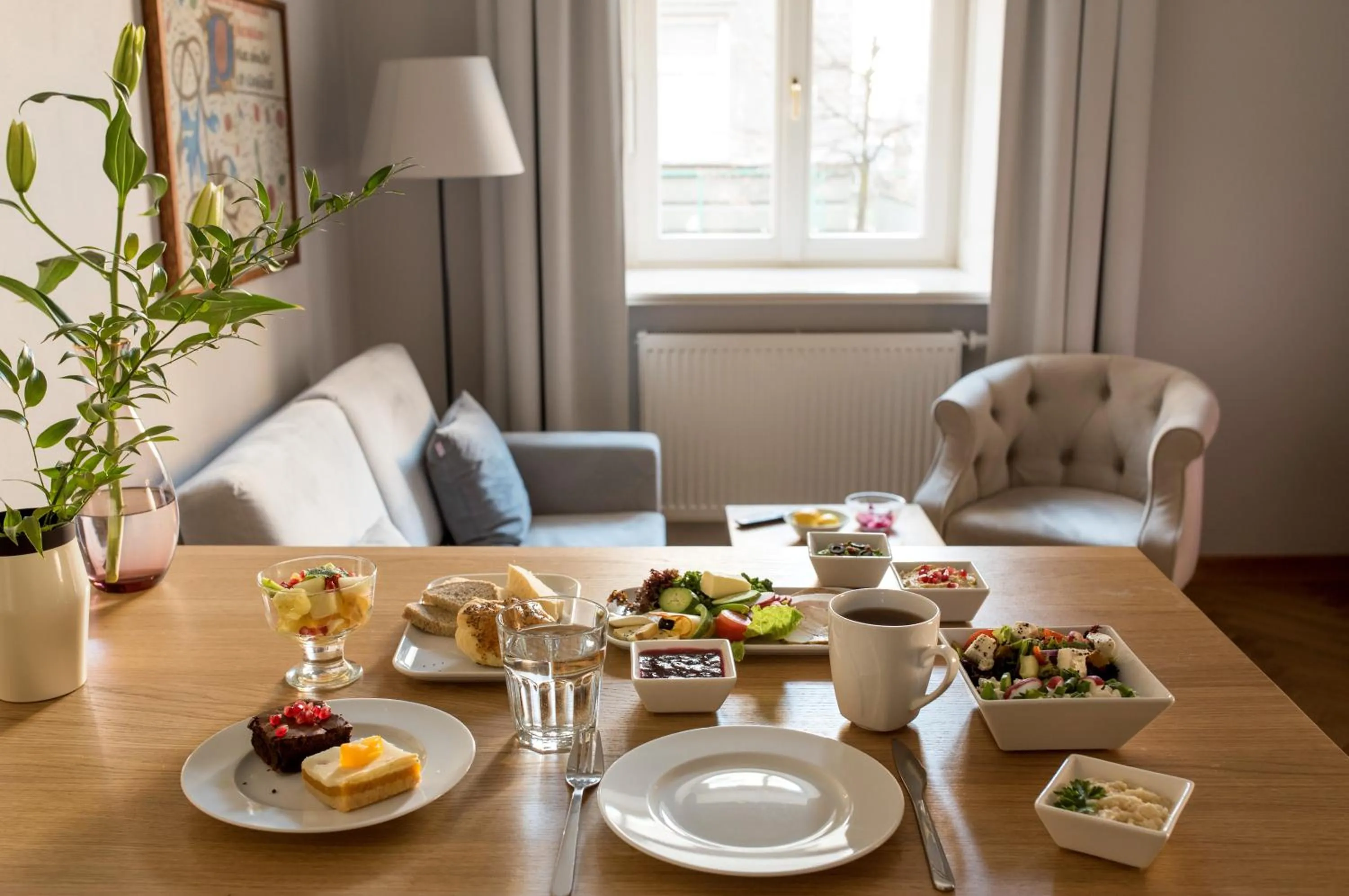 Food and drinks in Belle Epoque Residence