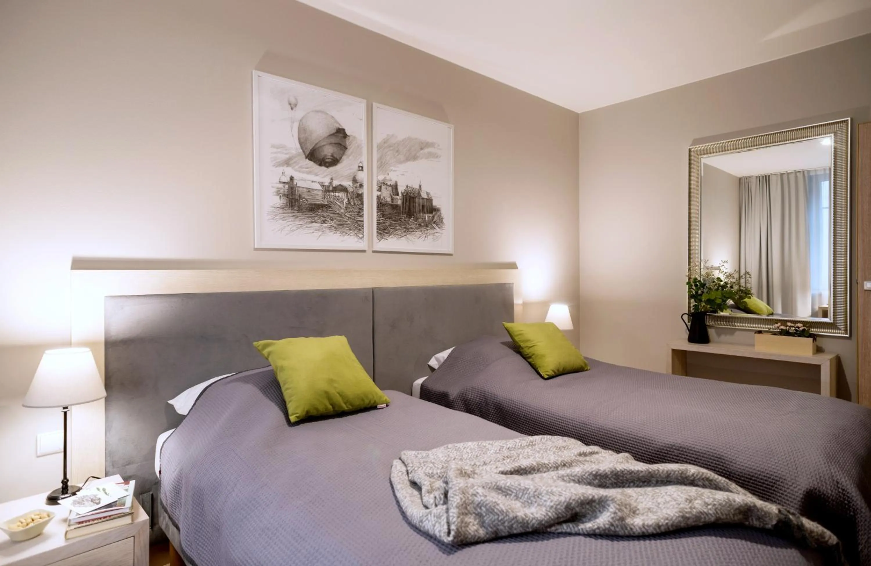 Bed in Belle Epoque Residence