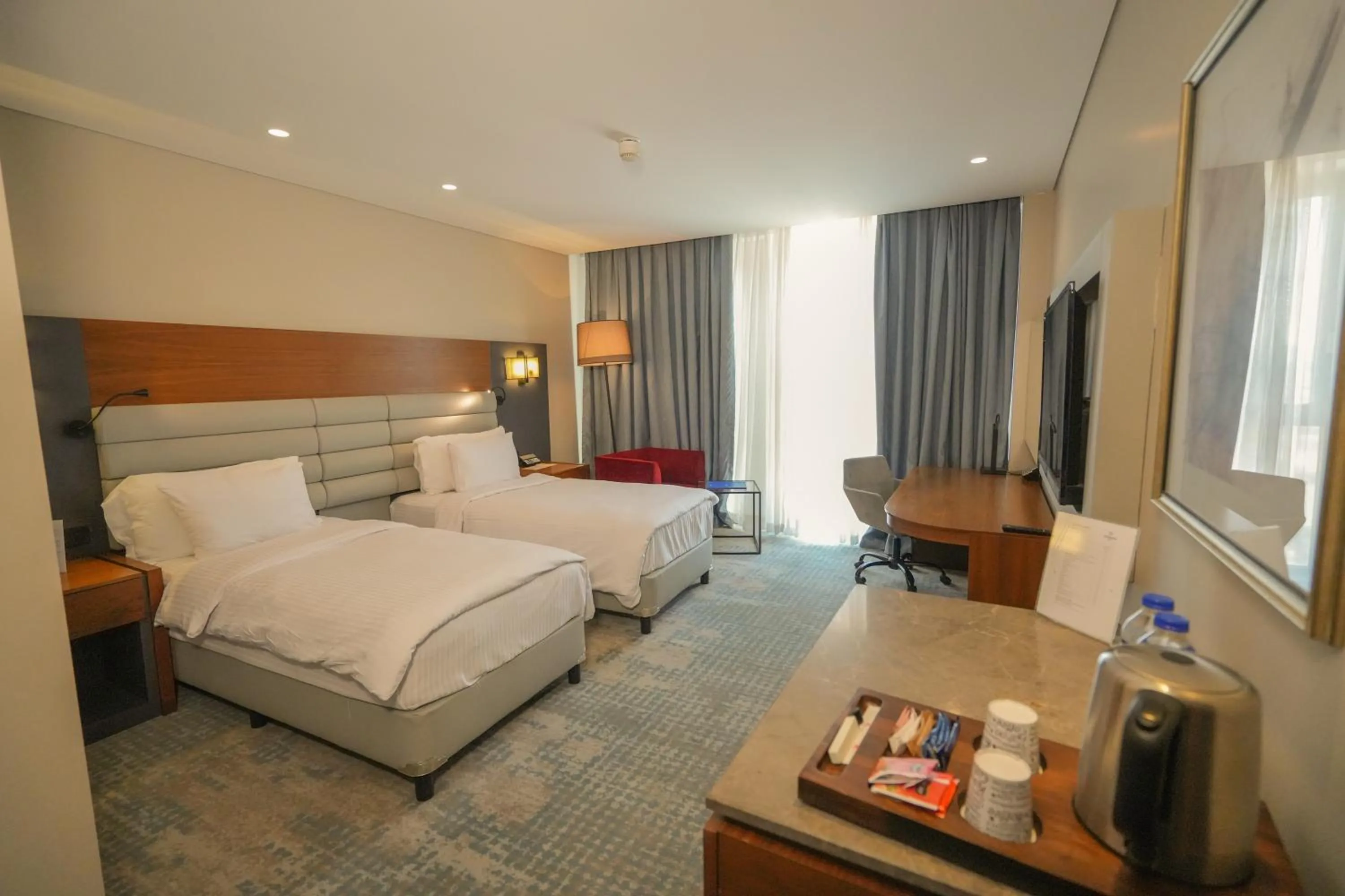 Seating area, Bed in Dedeman Cizre Hotel