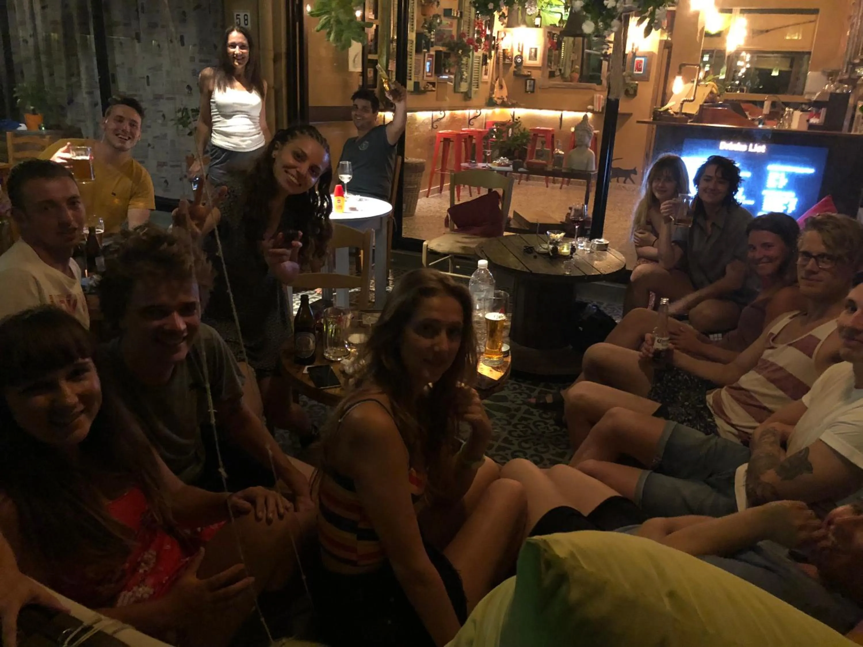 Lounge or bar in Rhodes Backpackers Boutique Hostel and Apartments