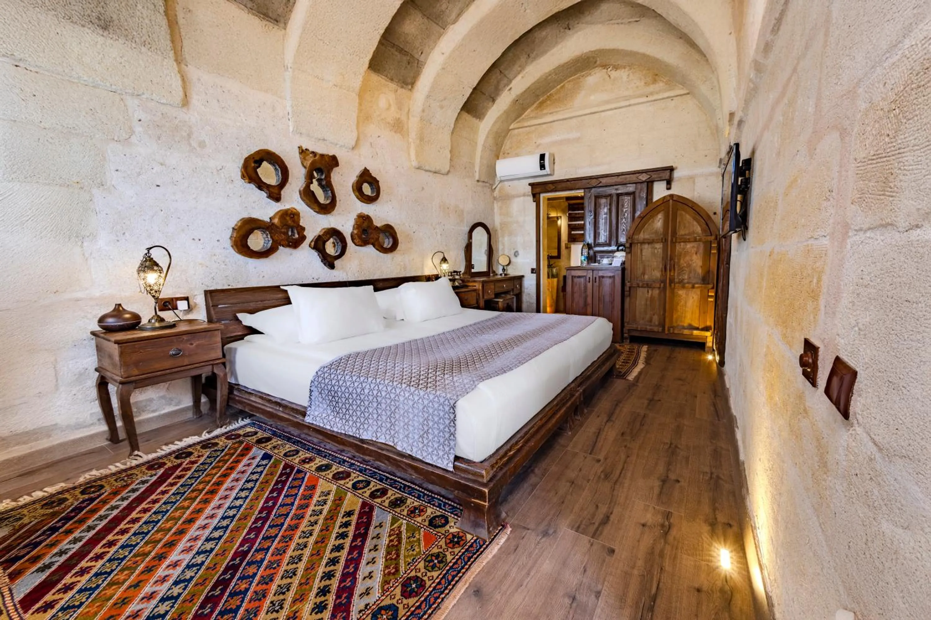 Bed in Eyes Of Cappadocia Cave Hotel