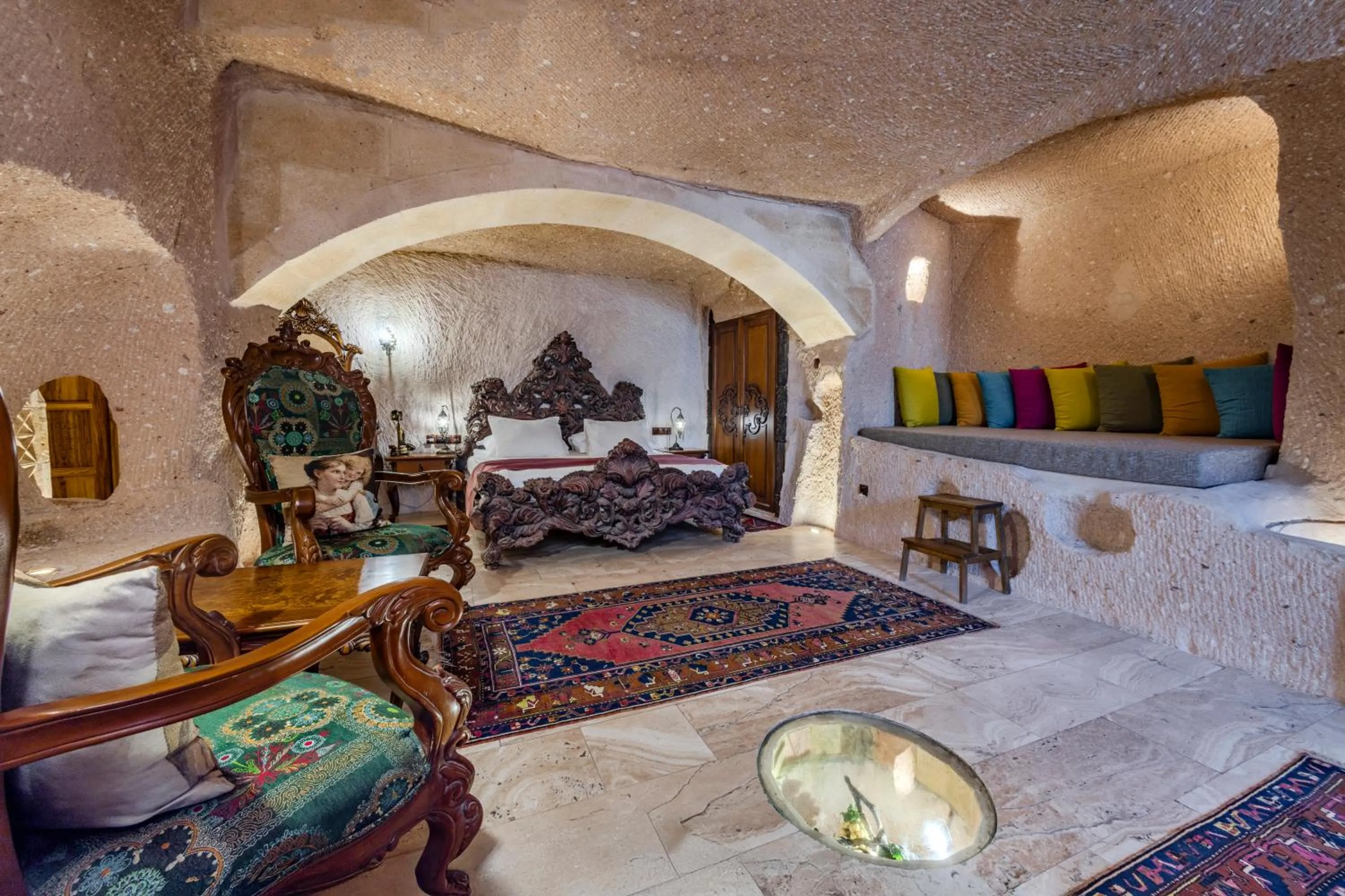 Bed in Eyes Of Cappadocia Cave Hotel