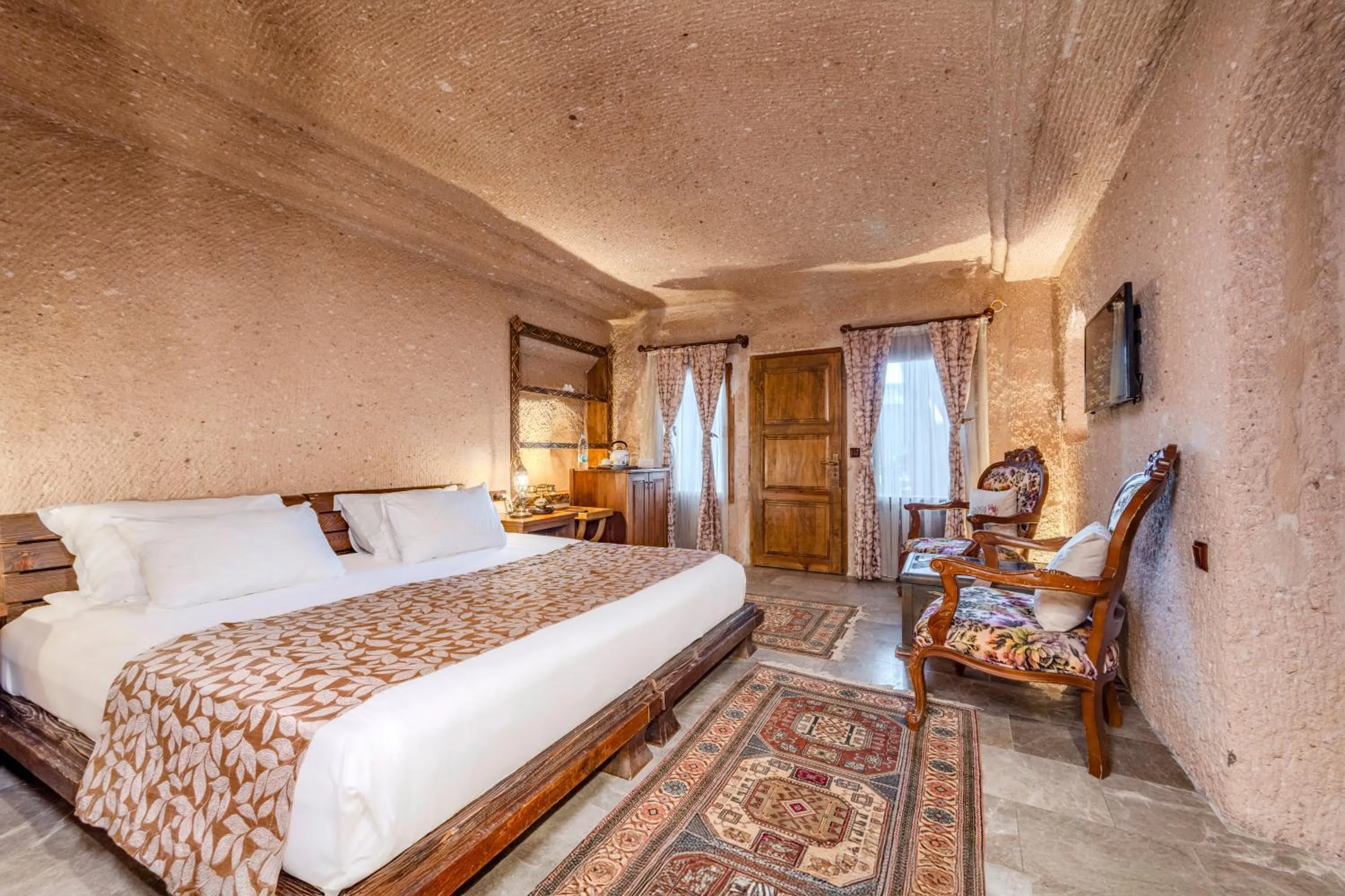 Bed in Eyes Of Cappadocia Cave Hotel