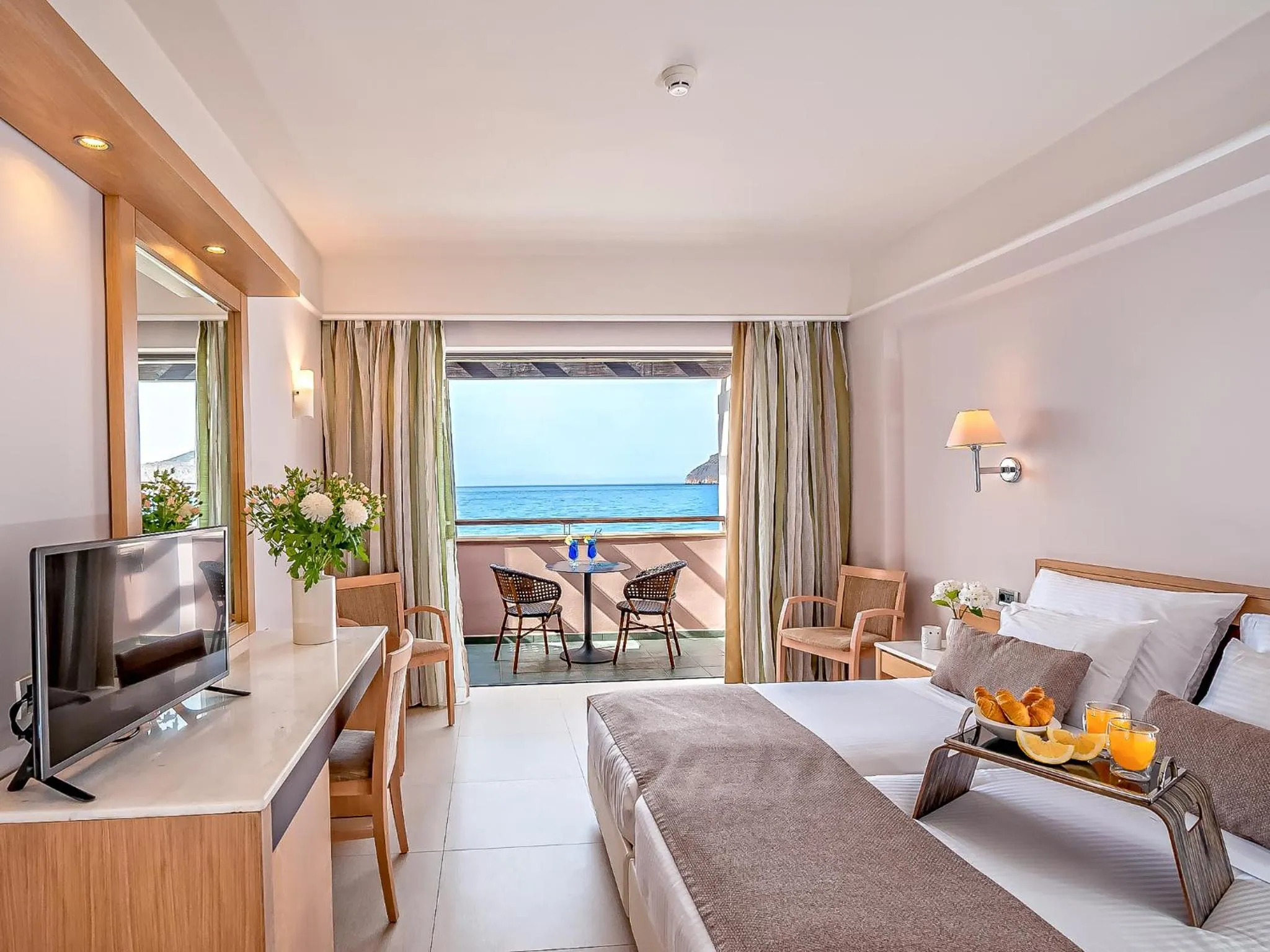 Bedroom, Bed in Porto Platanias Beach Resort & Spa