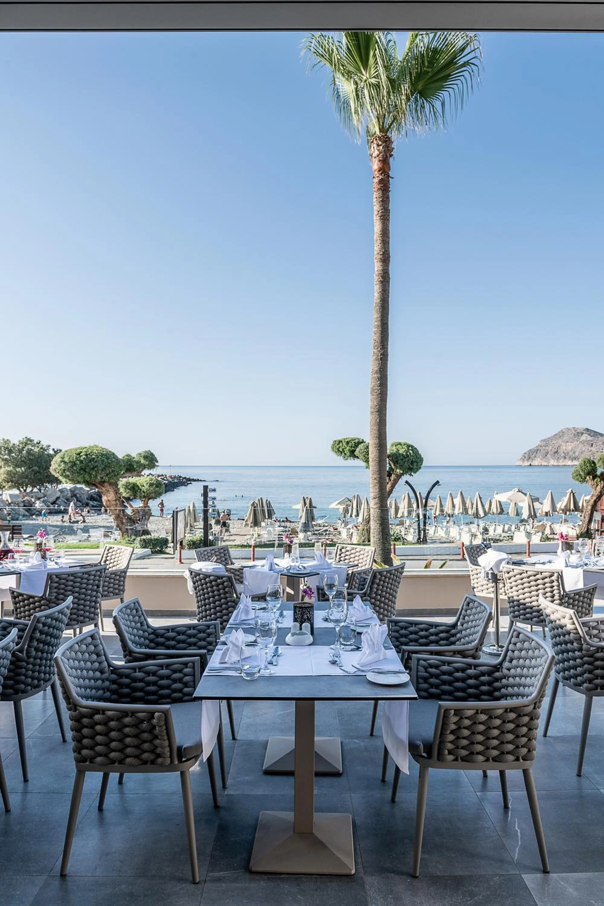 Patio in Porto Platanias Beach Resort & Spa