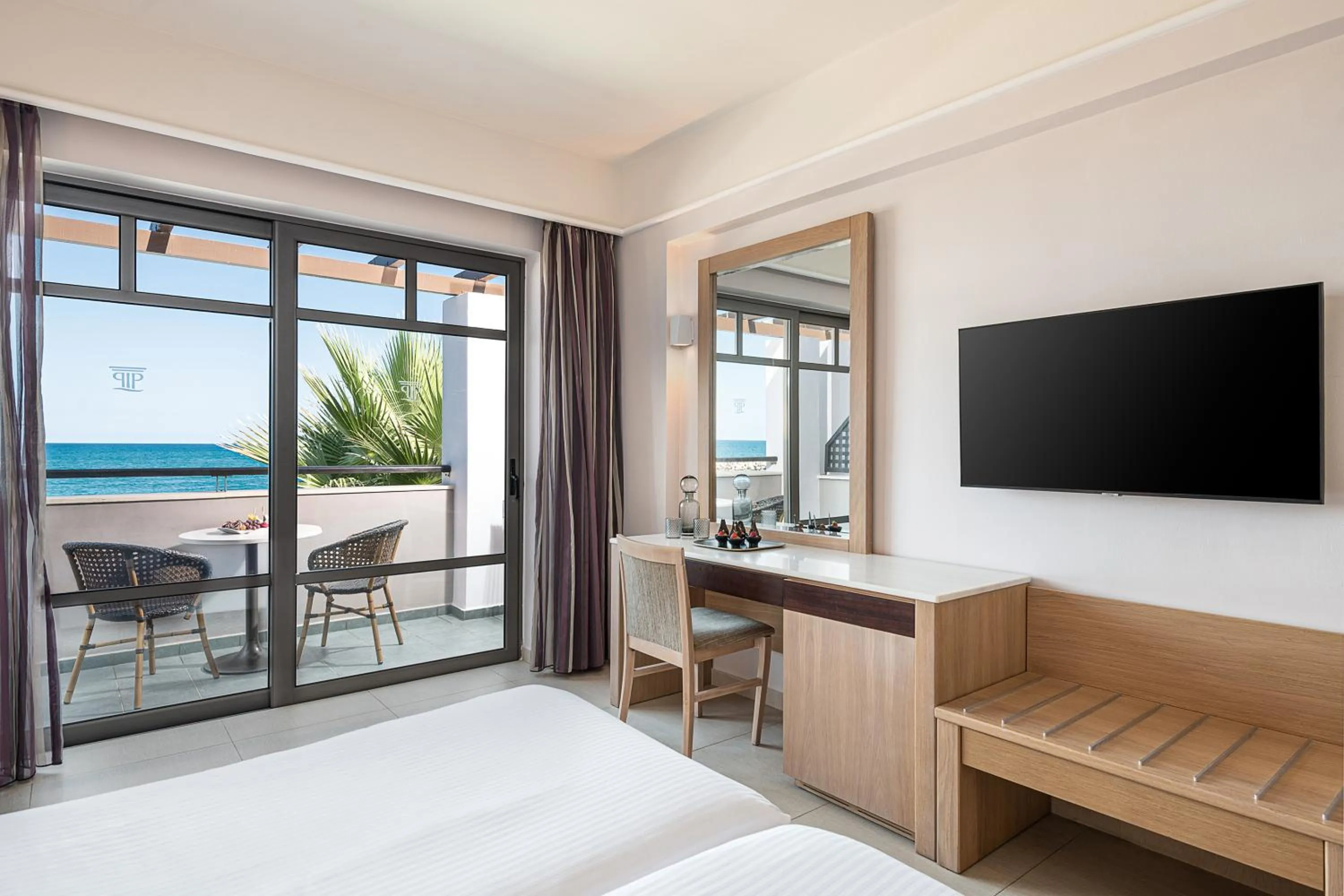 Natural landscape, Bed in Porto Platanias Beach Resort & Spa