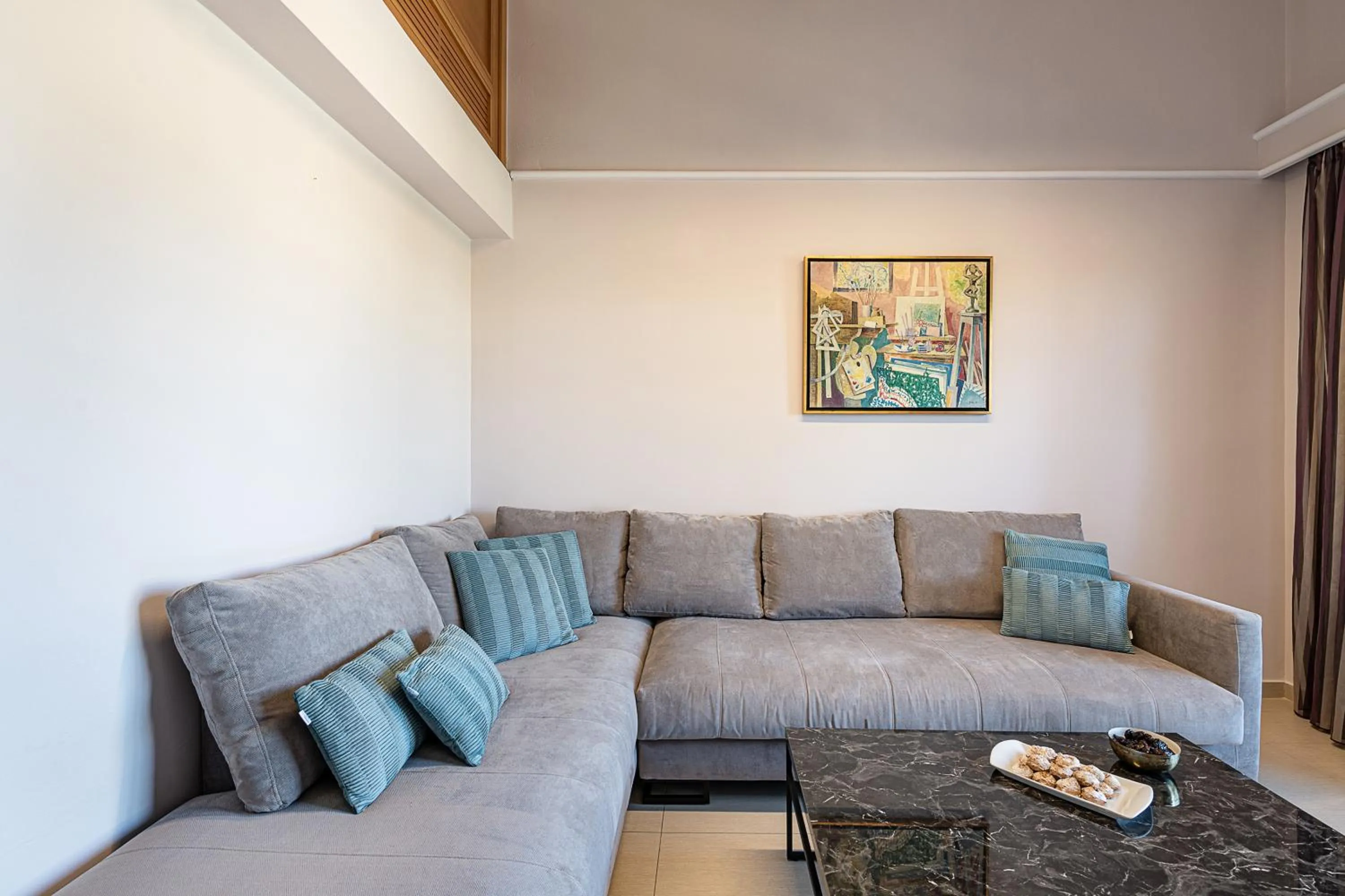 Living room in Porto Platanias Beach Resort & Spa