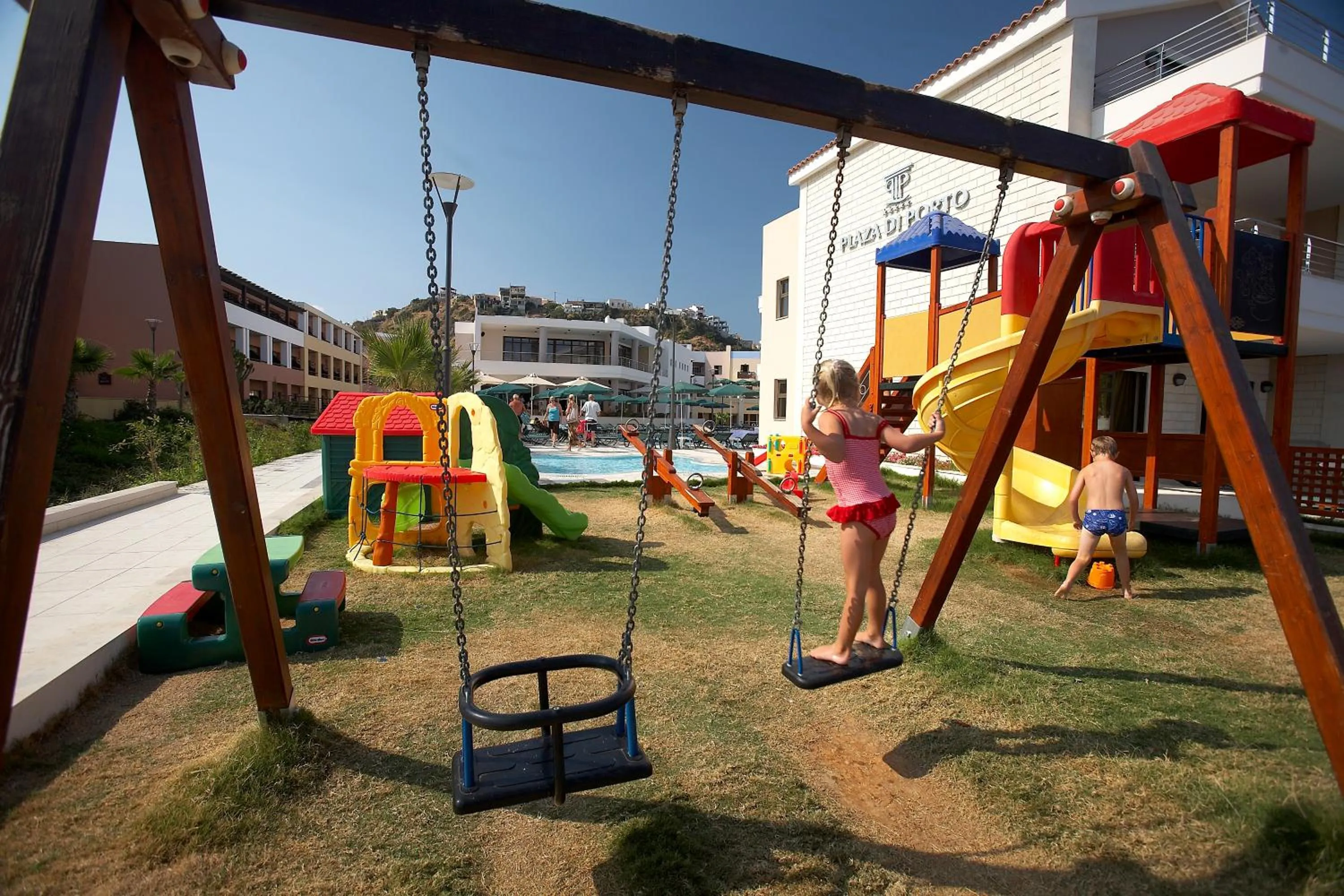 Children play ground in Porto Platanias Beach Resort & Spa