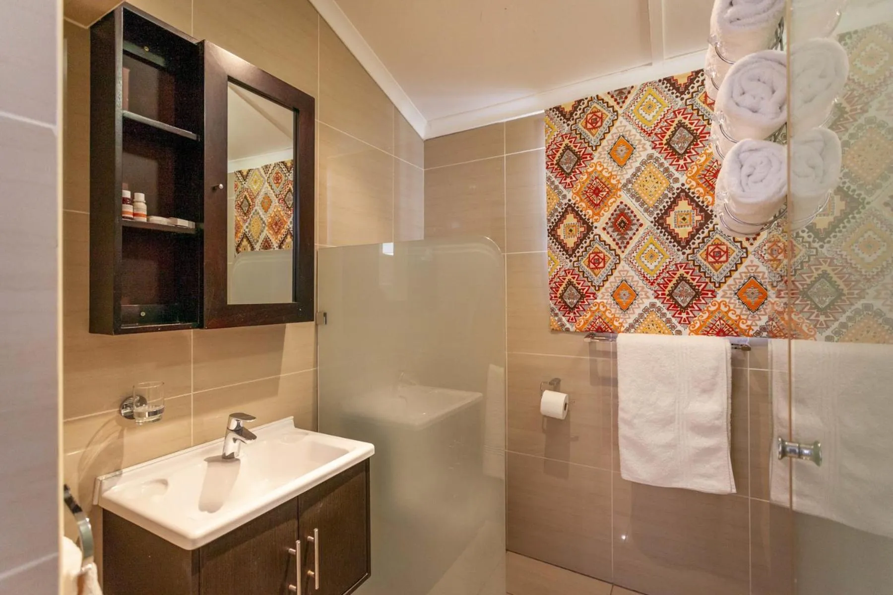 Shower in Inverdoorn Game Reserve Lodge