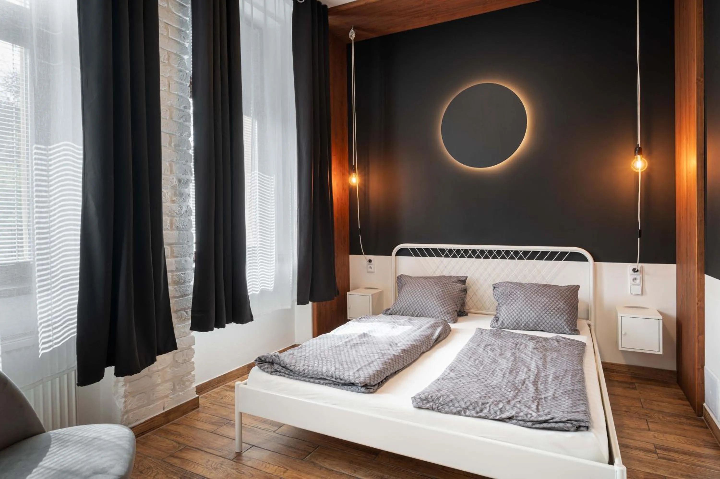 Bed in Bohem Prague Hotel