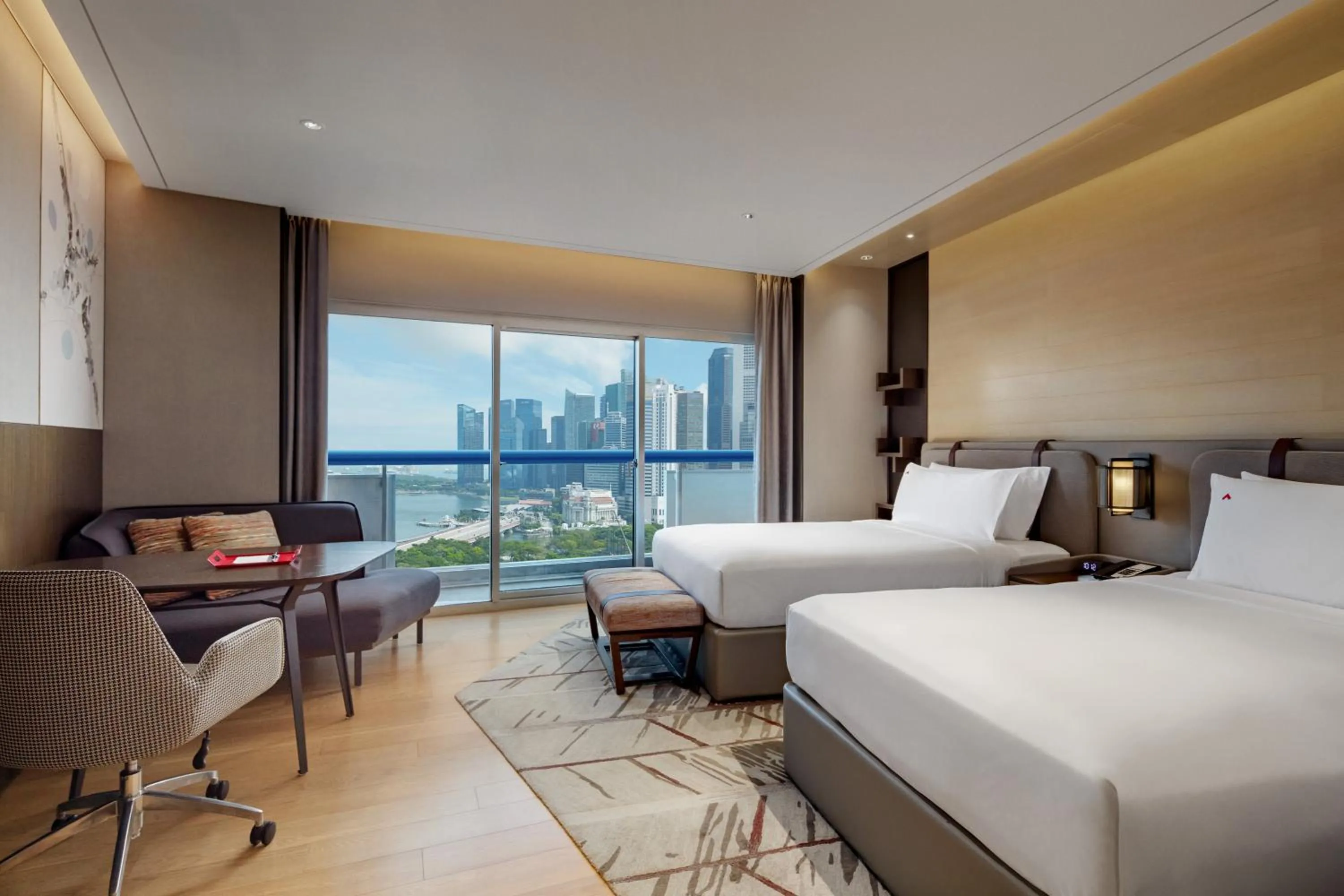 Bed in Swissotel The Stamford Singapore