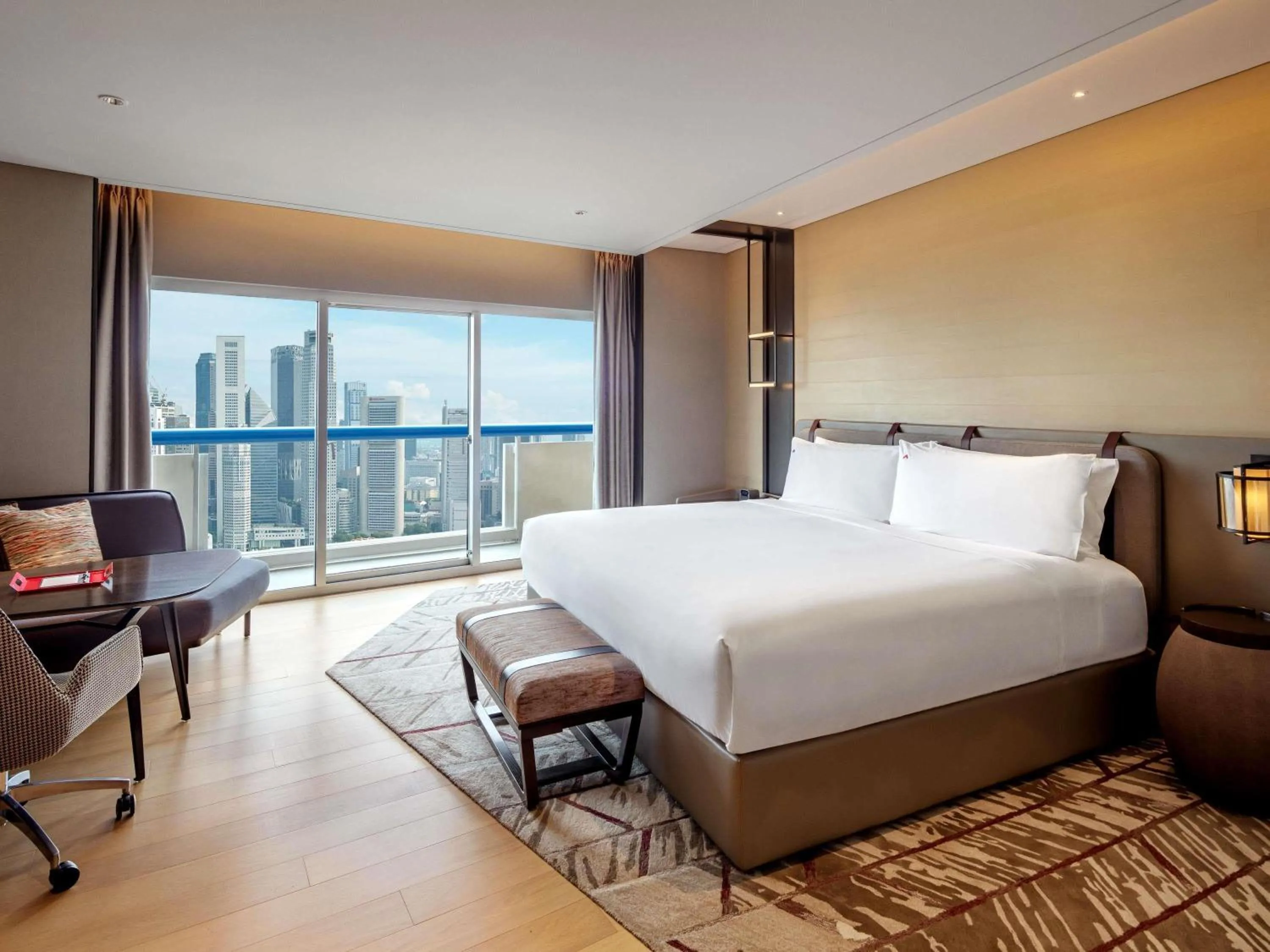 Bedroom, Bed in Swissotel The Stamford Singapore
