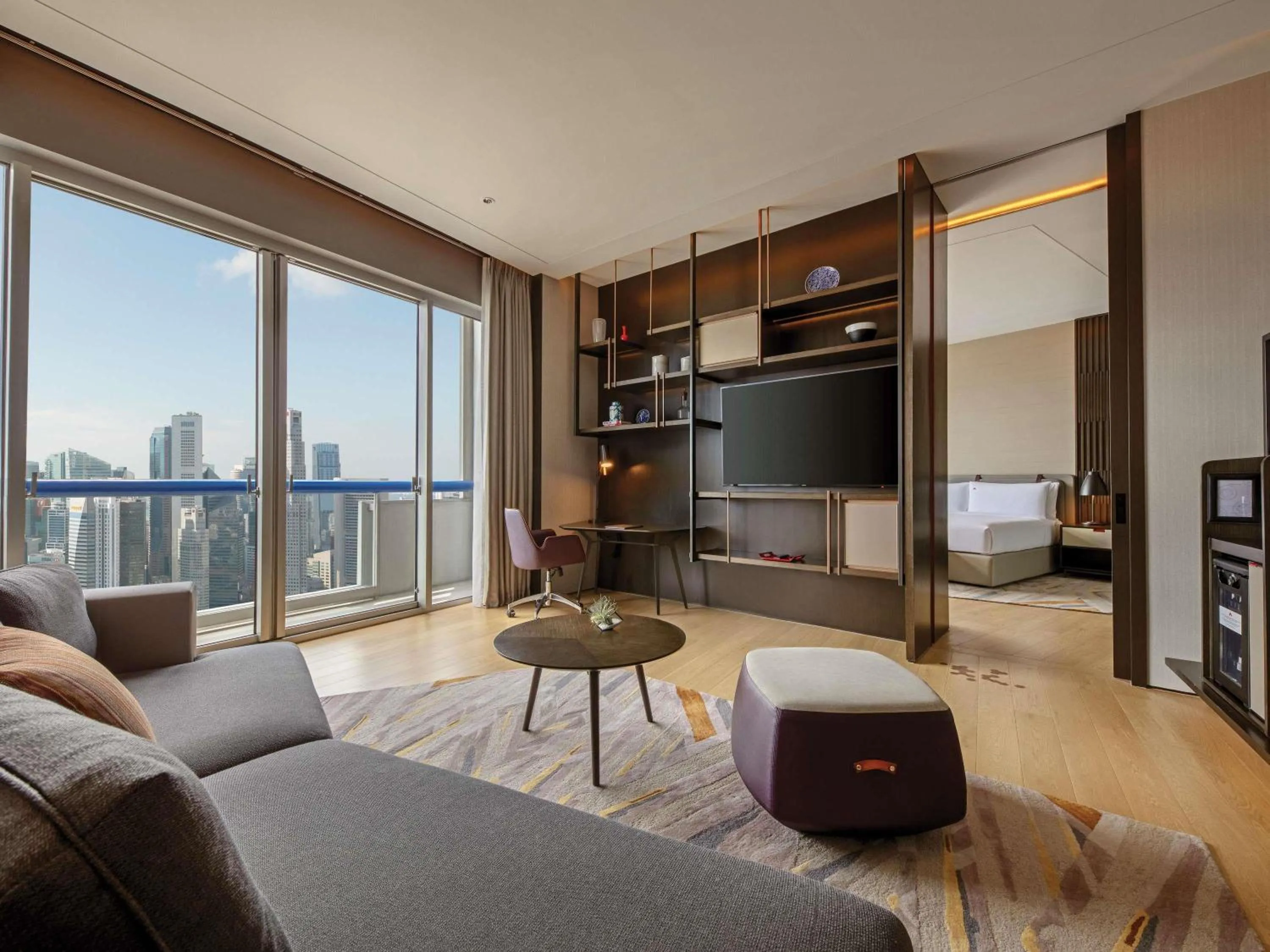 Bedroom in Swissotel The Stamford Singapore