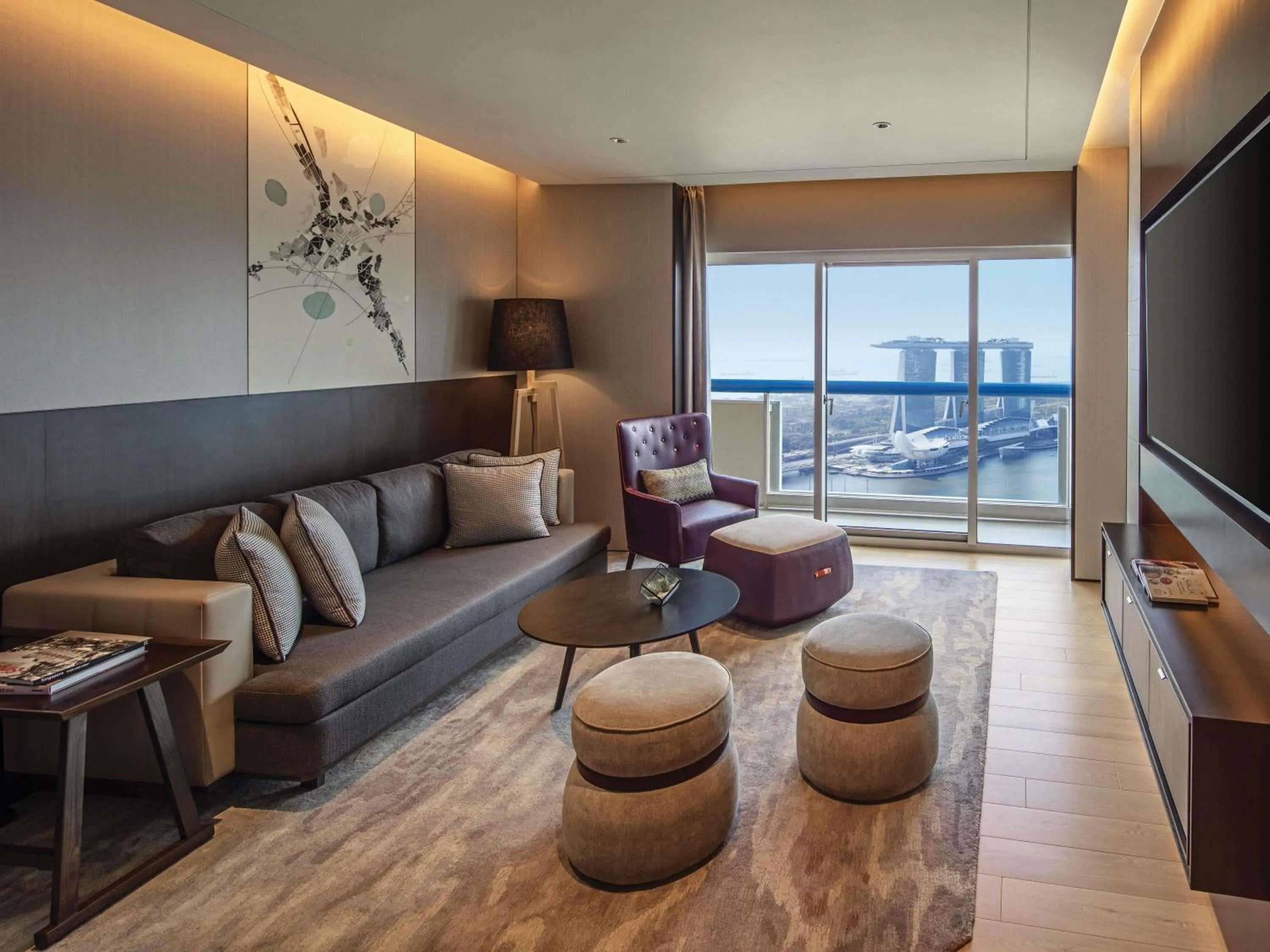 Bedroom in Swissotel The Stamford Singapore