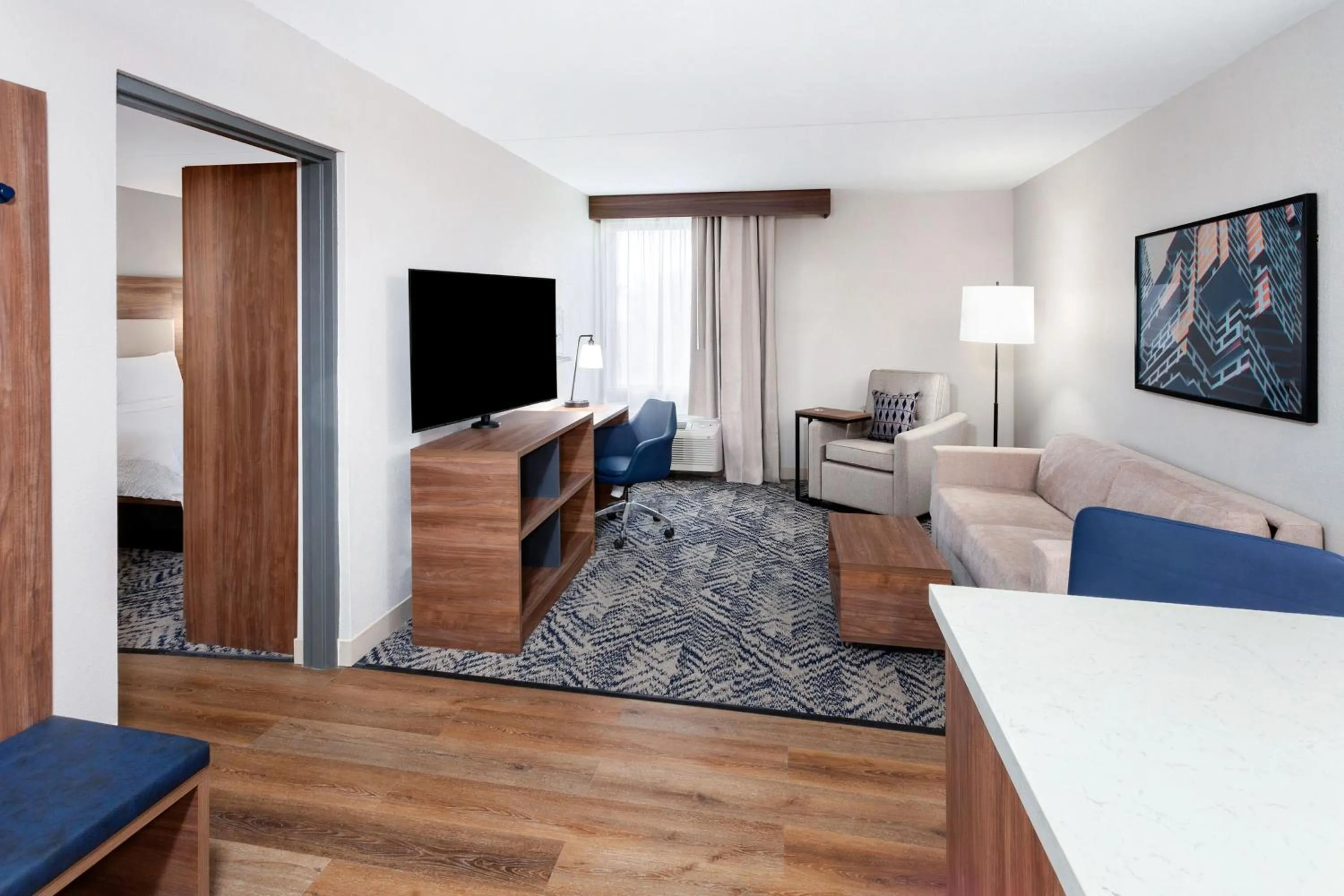 Photo of the whole room, Bed in Candlewood Suites Columbus North - Worthington by IHG