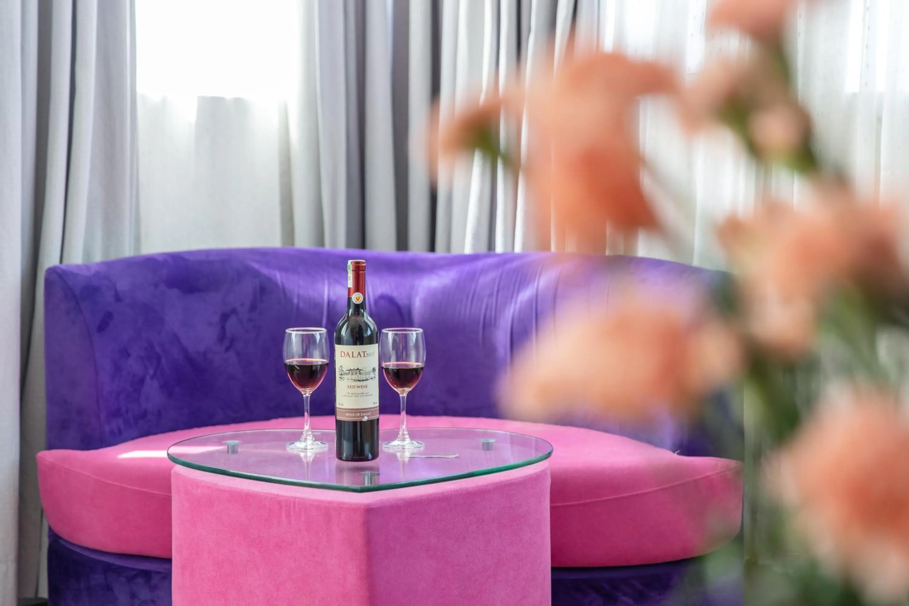 Seating area in Orchid Hotel