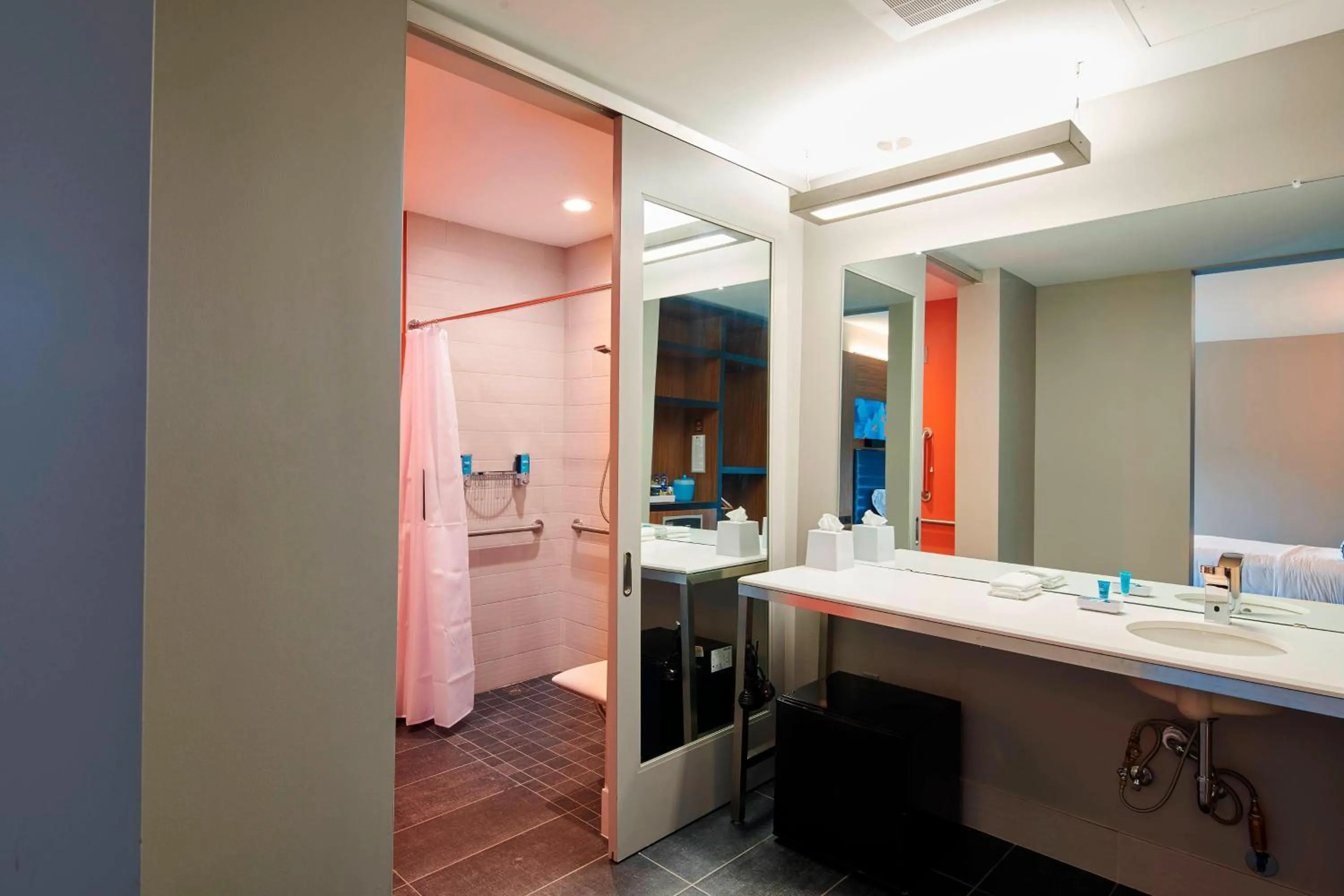 Bathroom in Aloft Cleveland Airport