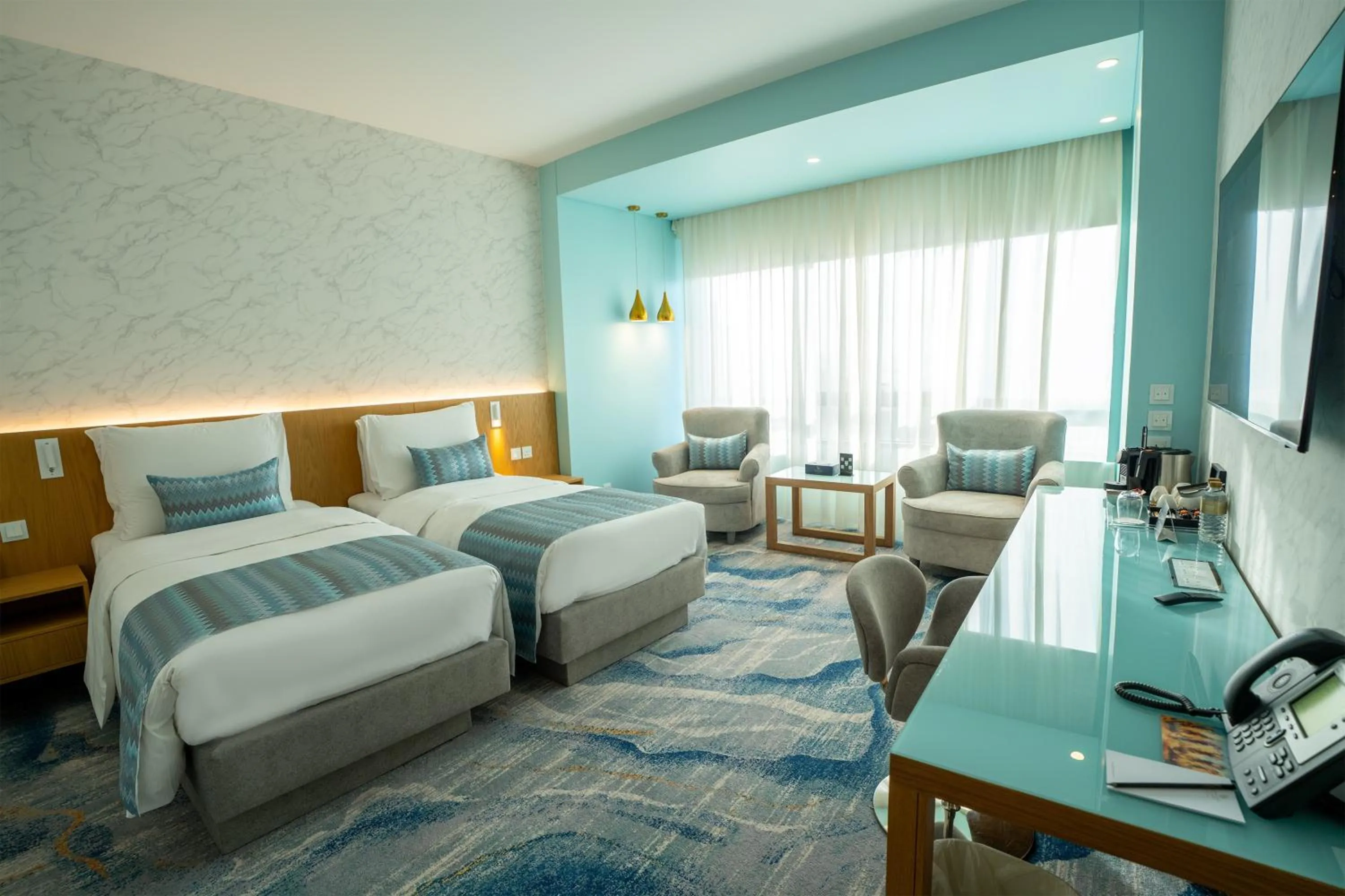 Bedroom, Bed in Symphony Style Hotel Kuwait