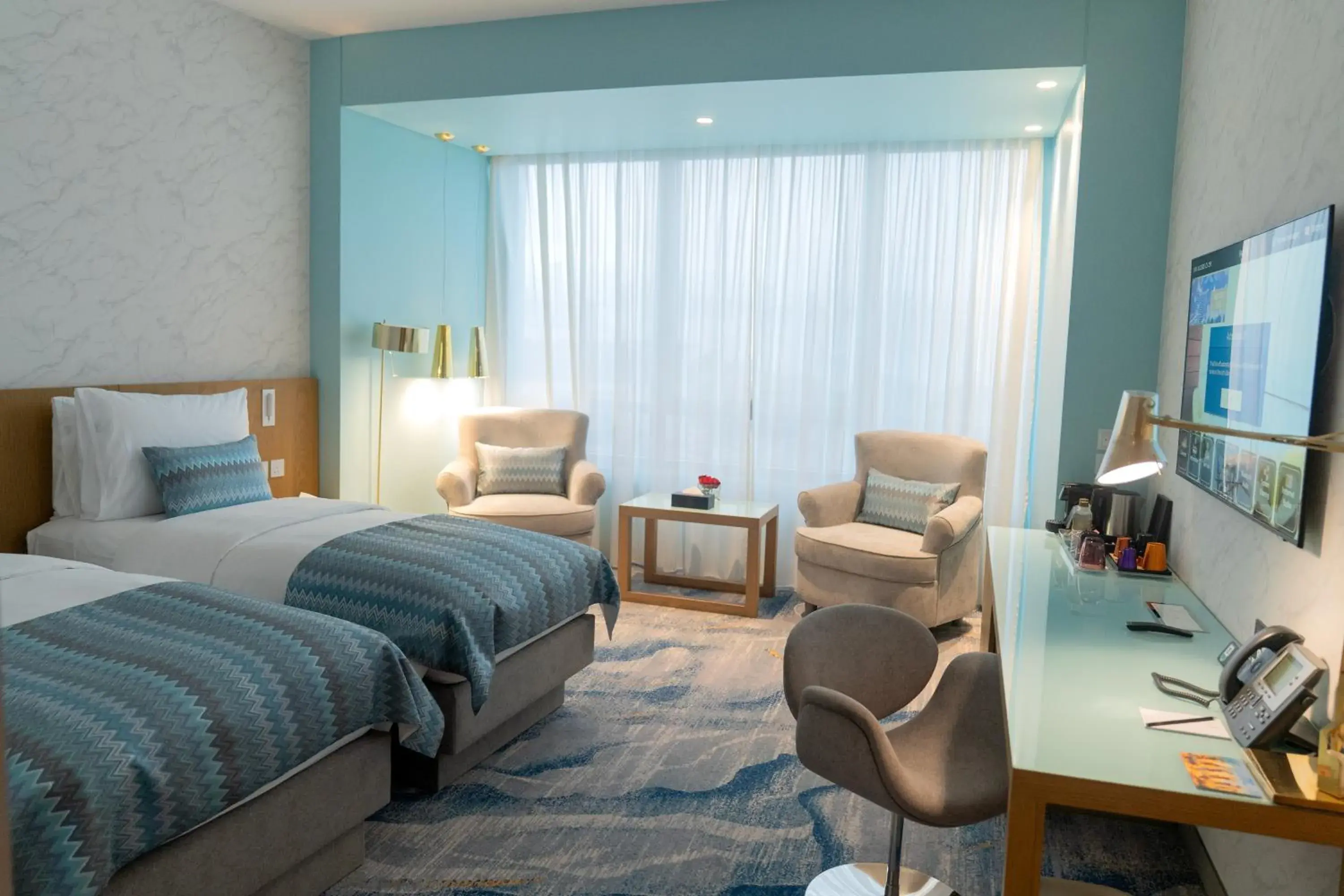 Premium Superior Twin Room with Symphony Lounge Access in Symphony Style Hotel Kuwait Premium Superior Twin Room with Symphony Lounge Access in Symphony Style Hotel Kuwait