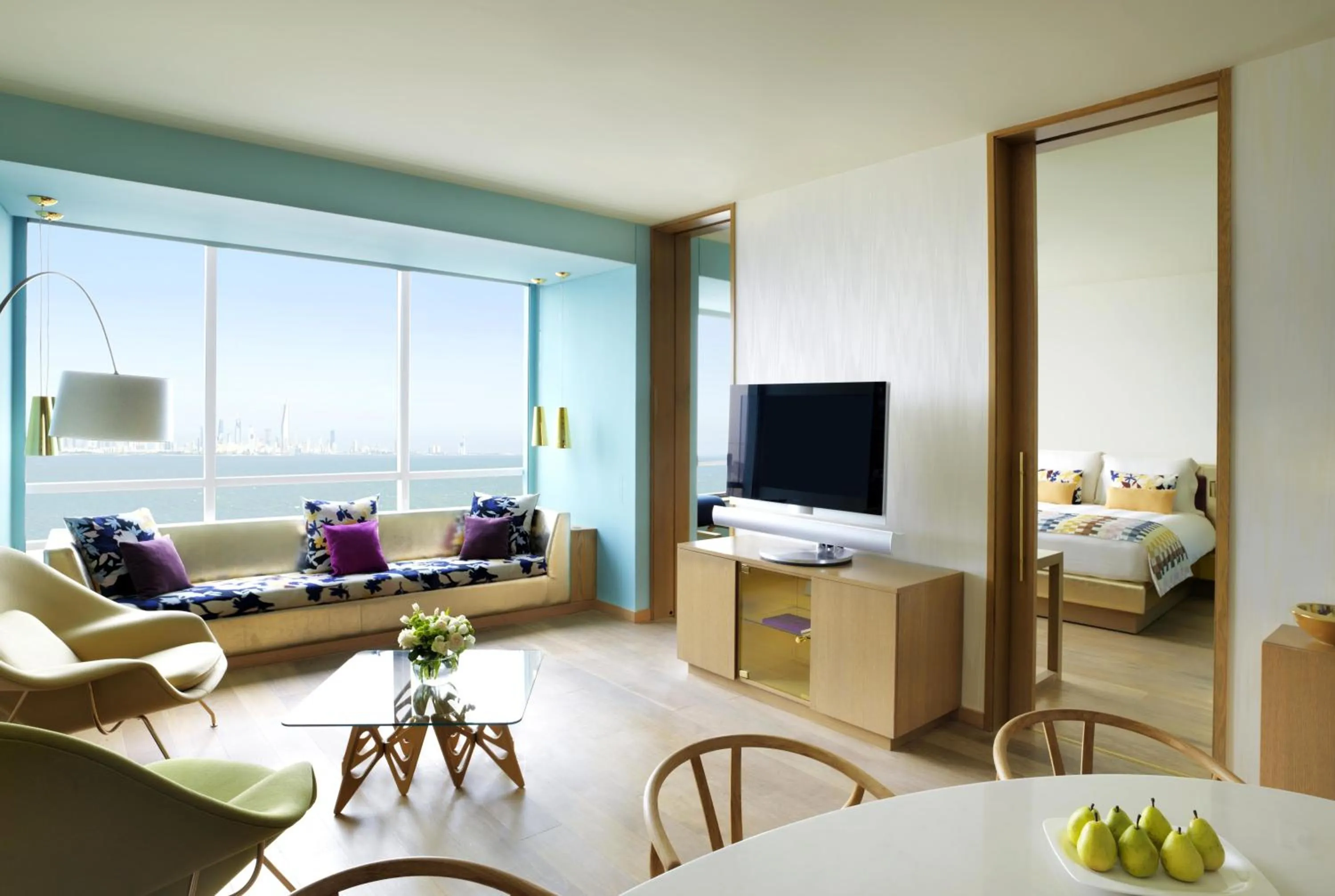 Living room, Bed in Symphony Style Hotel Kuwait