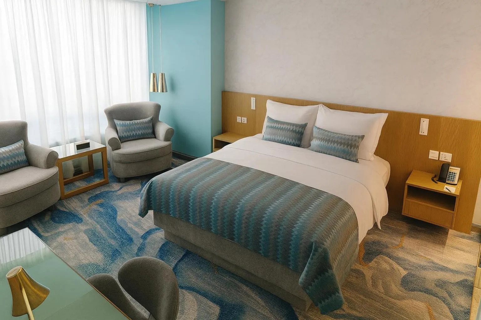 Bed in Symphony Style Hotel Kuwait