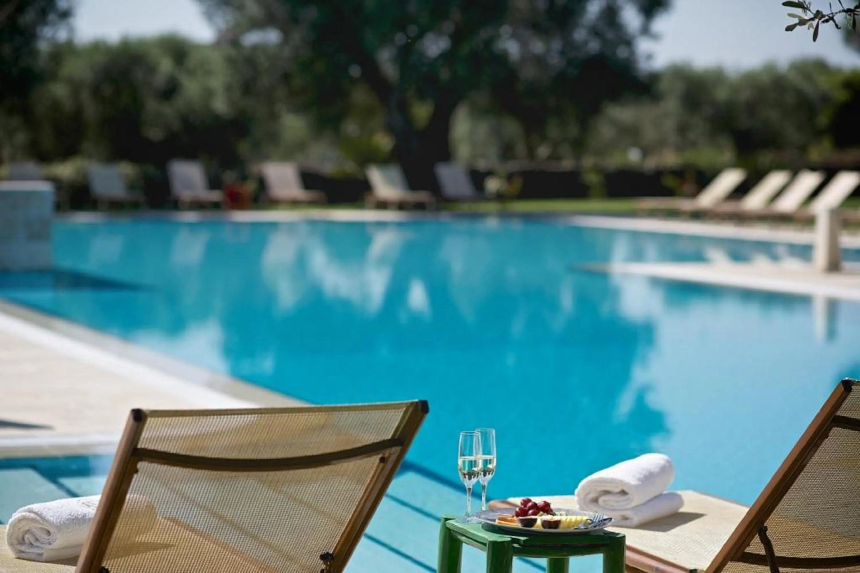 Pool view in Tenuta Monacelli Lecce