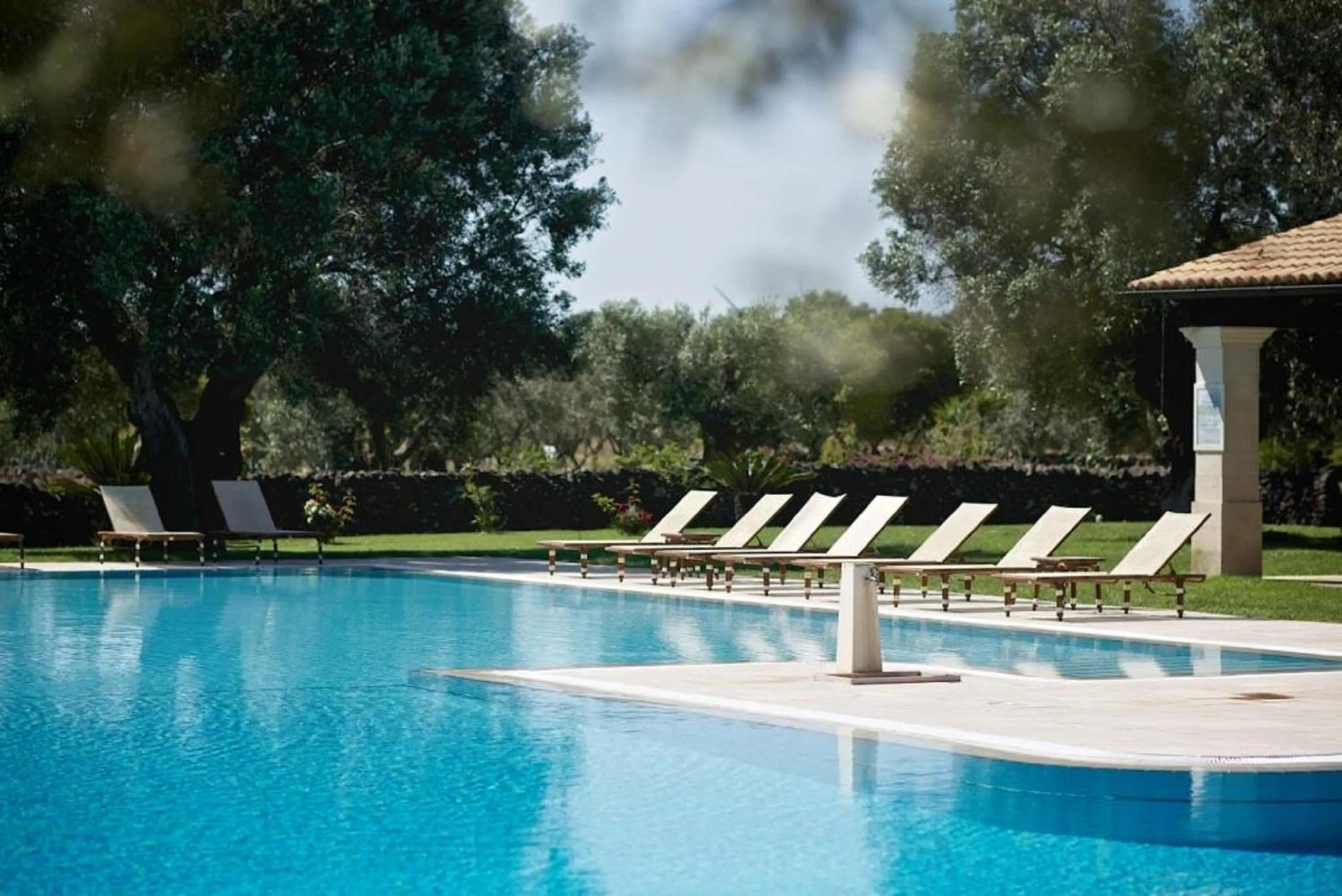 Pool view in Tenuta Monacelli Lecce