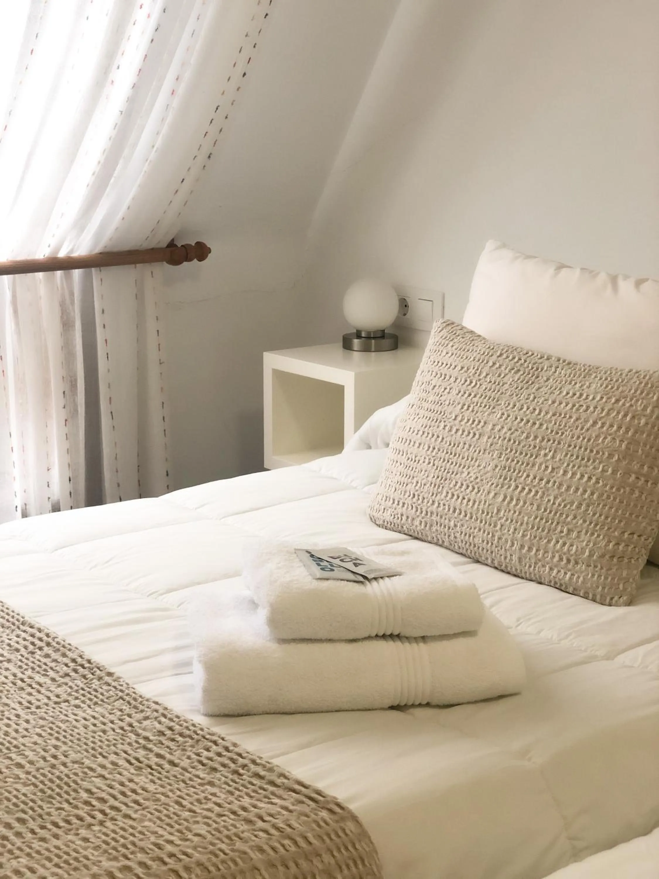 Bed in Pensión As Burgas