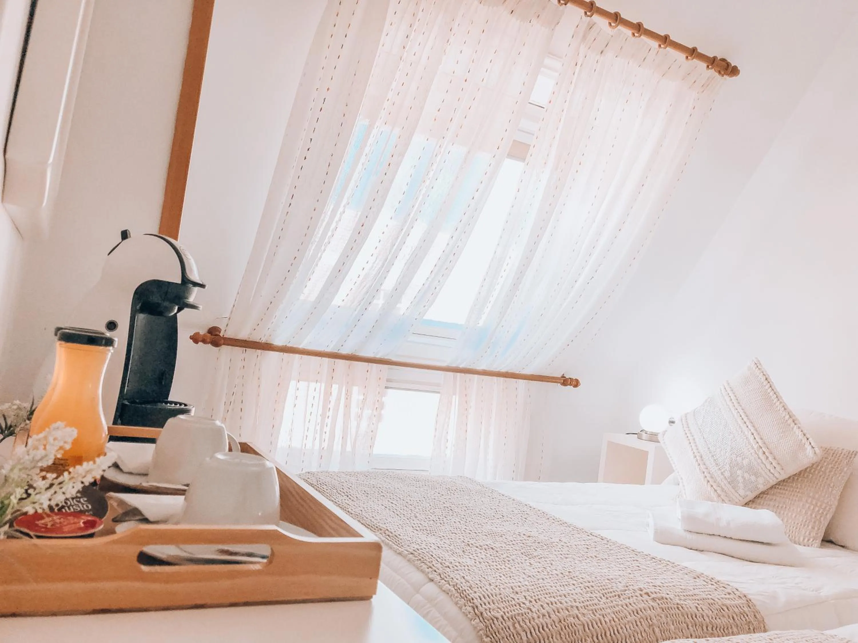 Bed in Pensión As Burgas