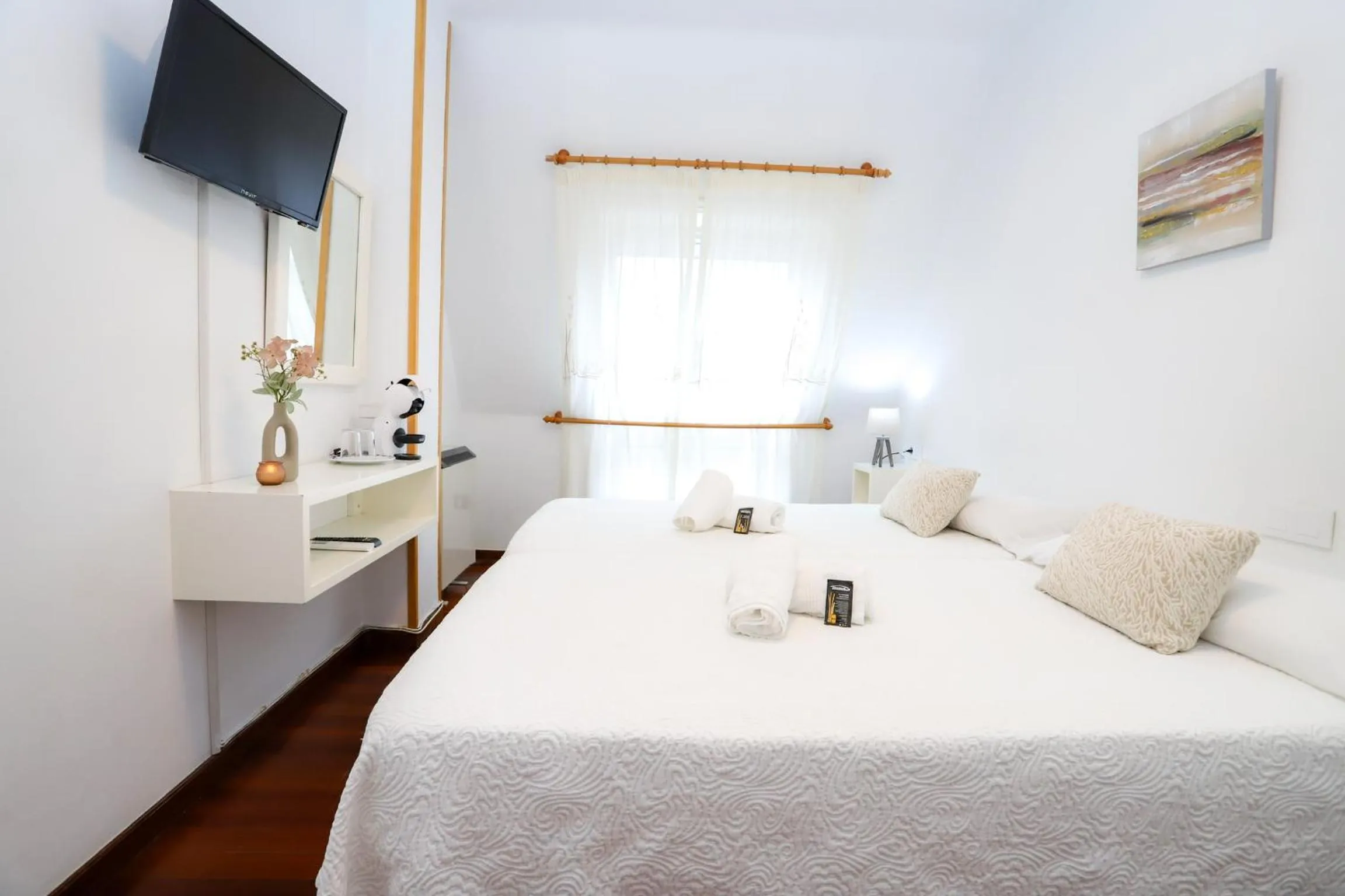 Bed in Pensión As Burgas