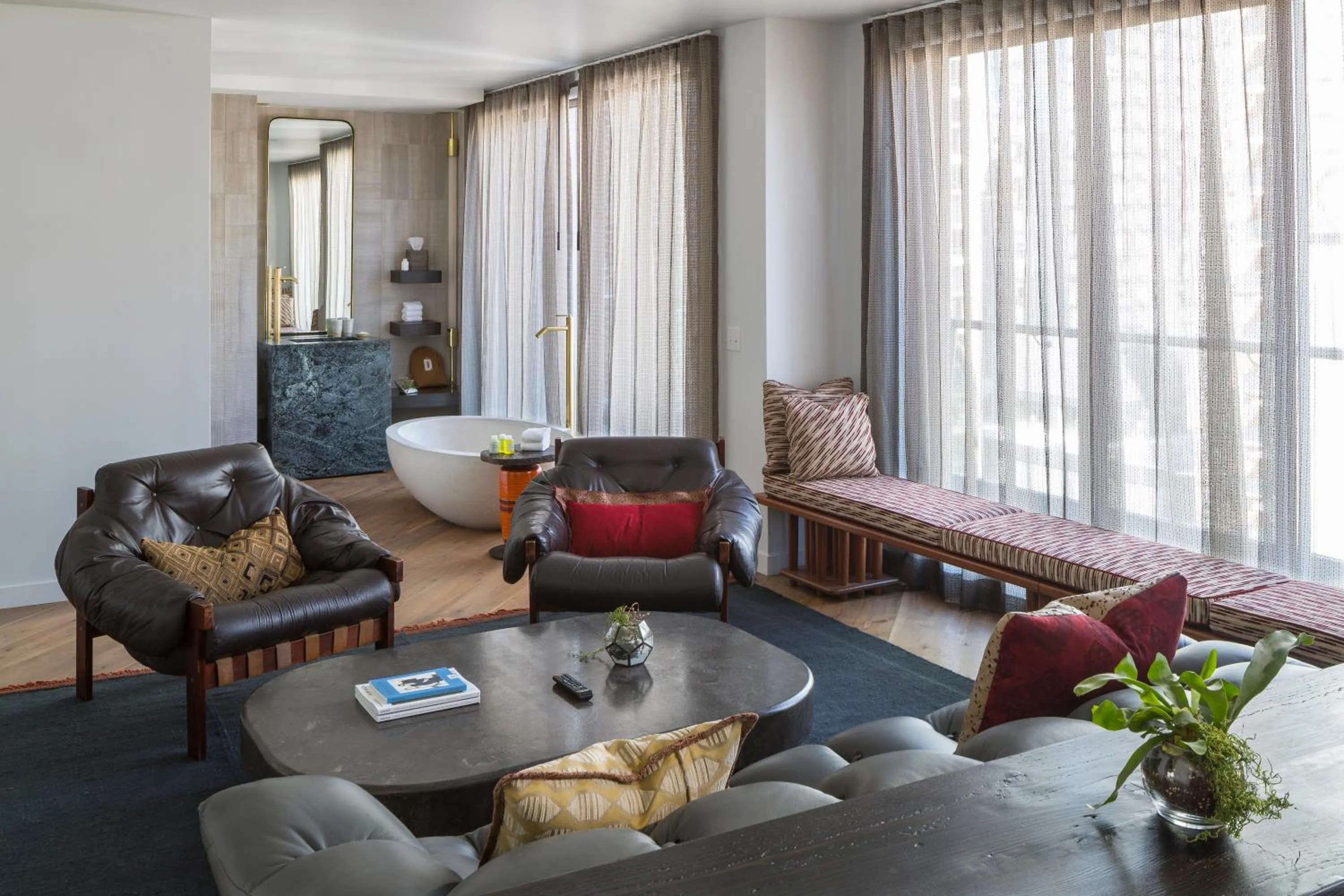 Living room in MADE Hotel