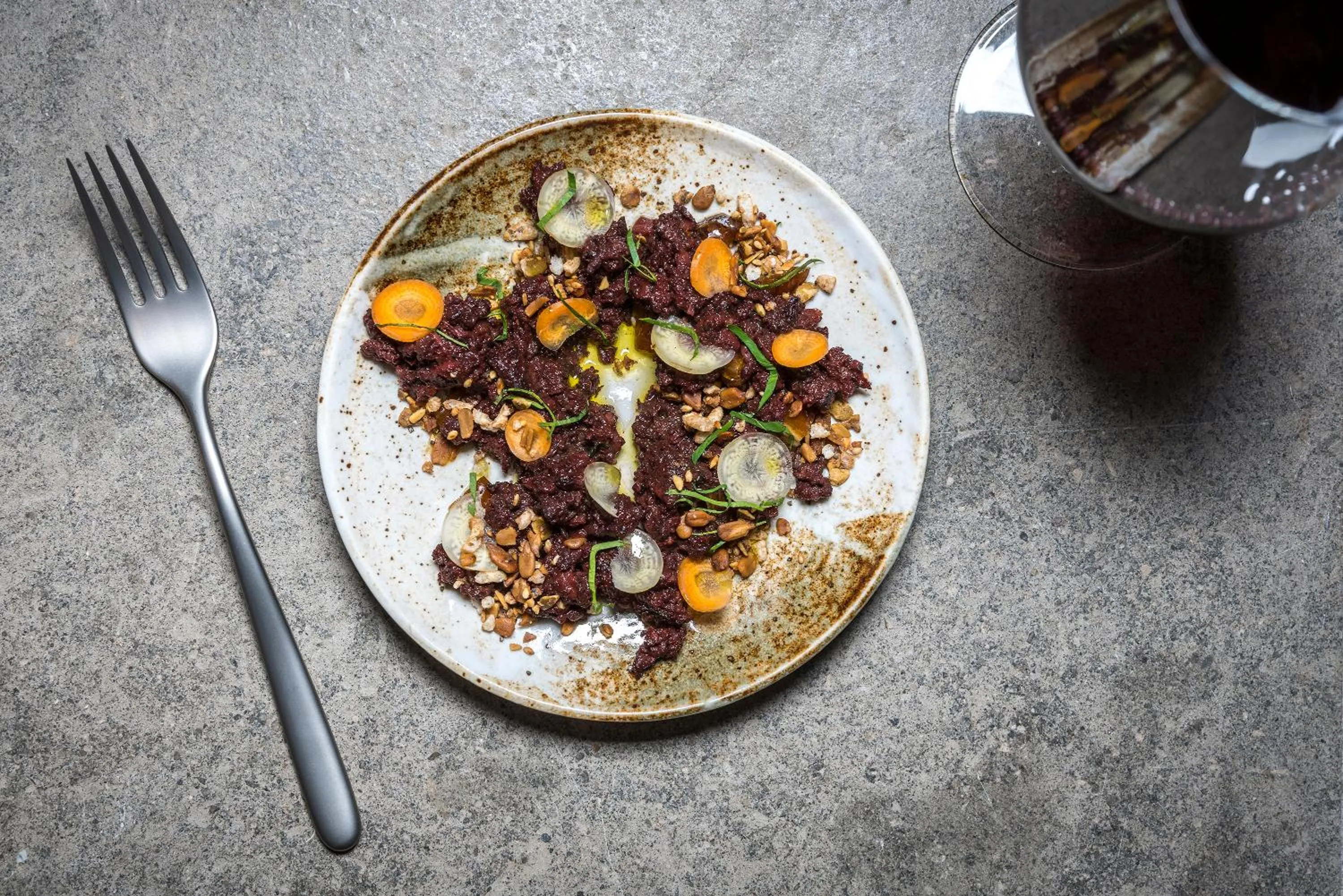 Food close-up in MADE Hotel