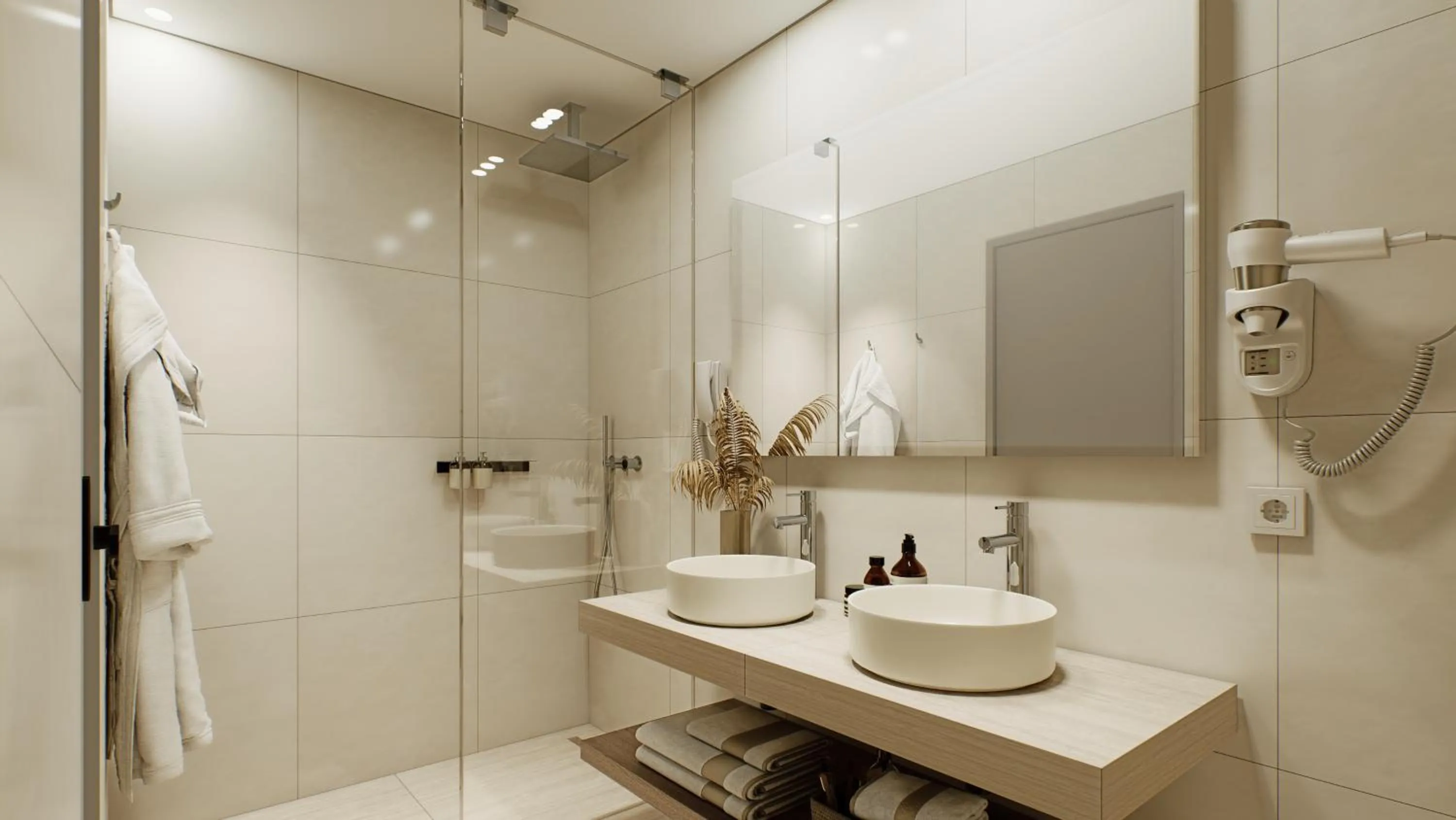 Shower in Diana Palace Hotel Zakynthos