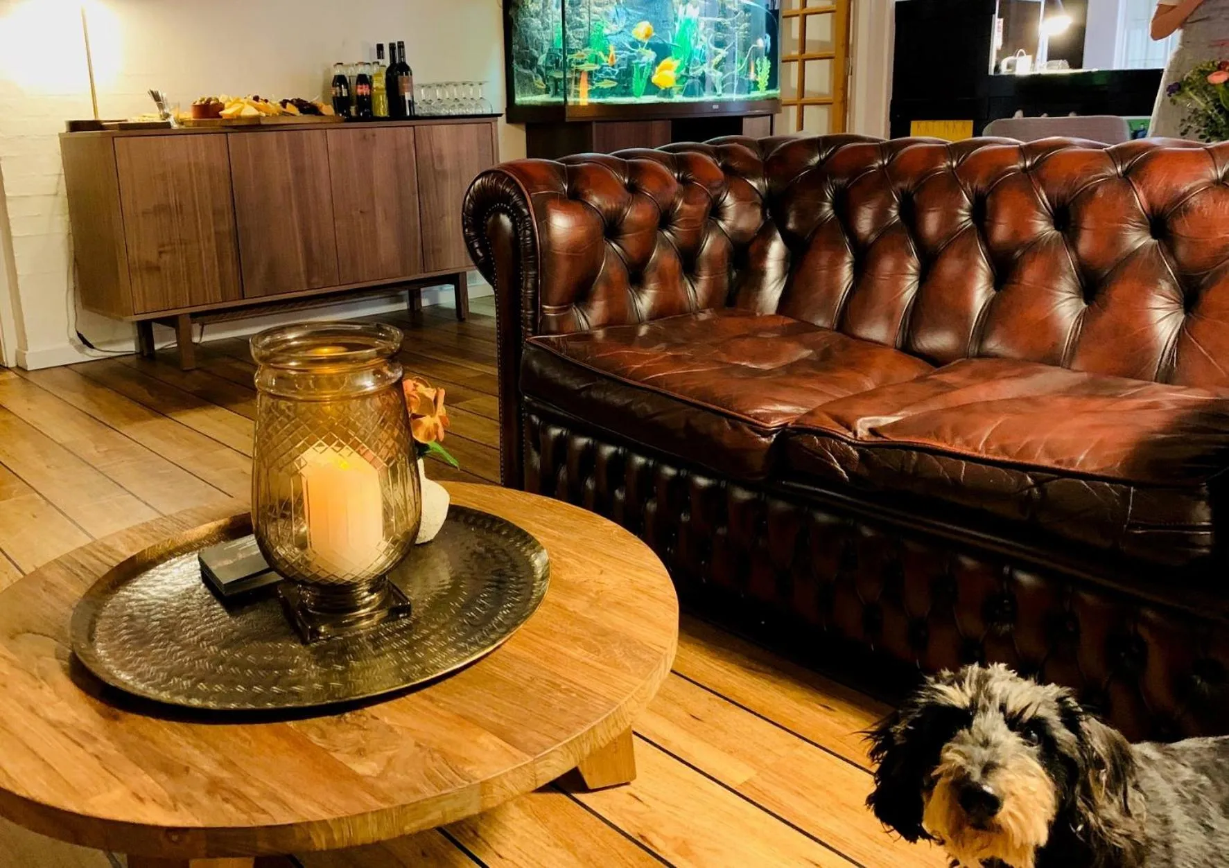 Communal lounge/ TV room in Hotel Gammel Havn